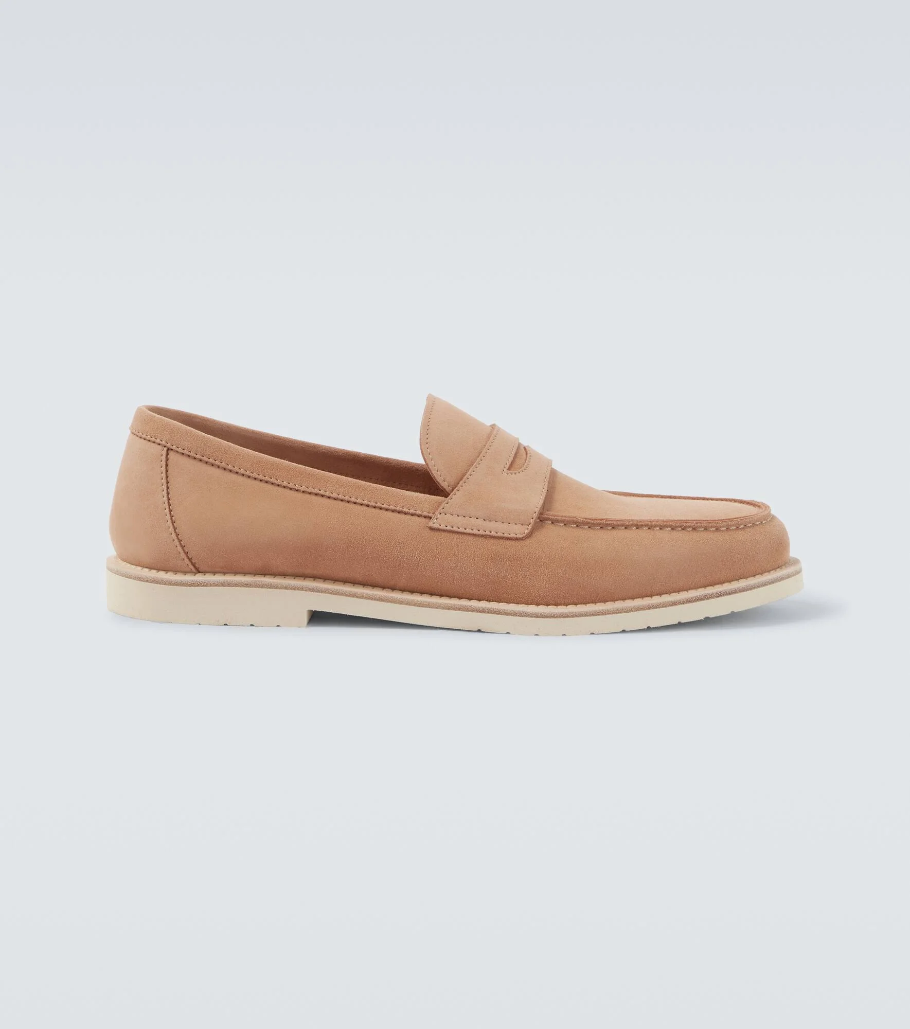 Suede penny loafers - 1