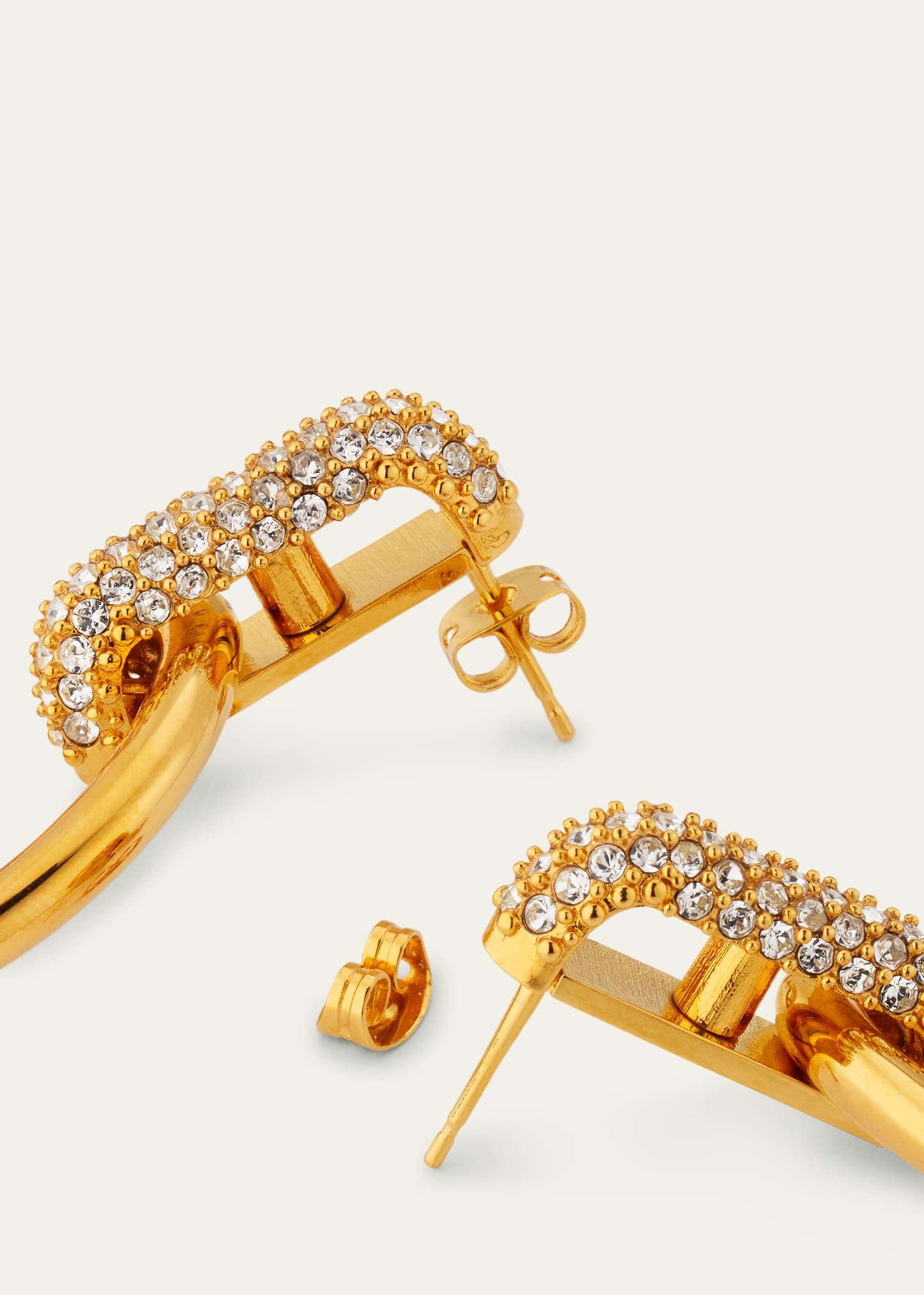 Pave O Drop Earrings - 4