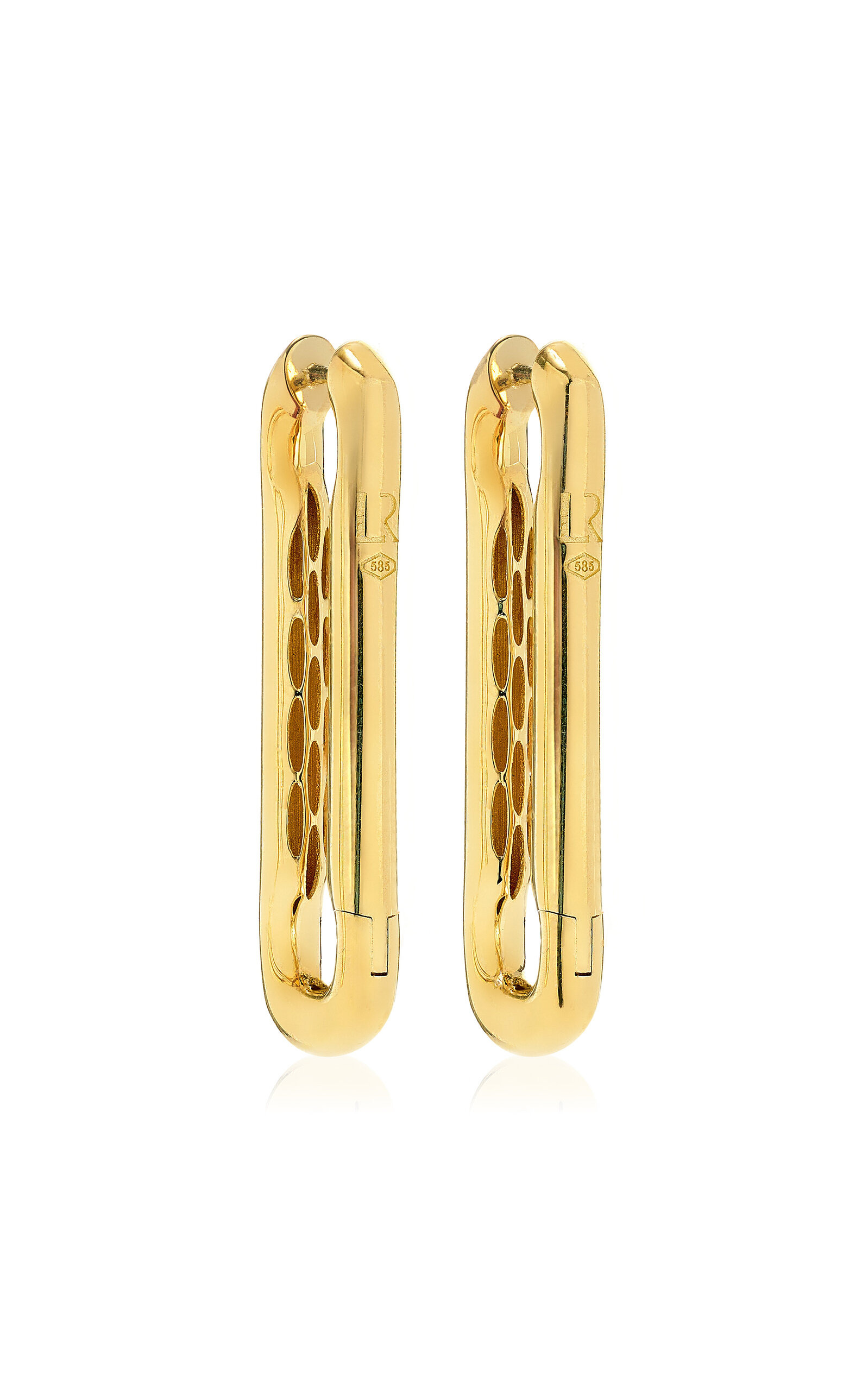 Lauren XL 14K Yellow Gold Link Earrings gold - 3
