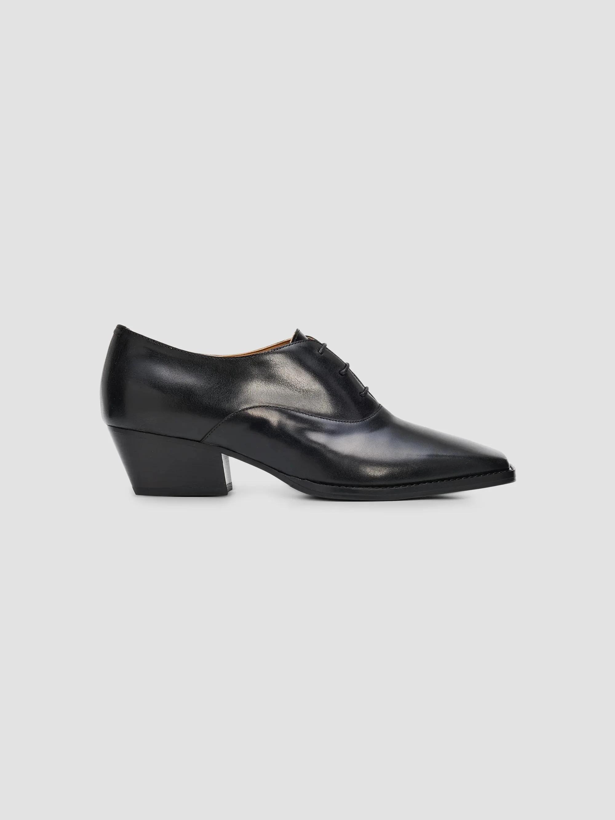 Women's Becky 40MM Lace-Up High-Heel Oxfords - Black - 1