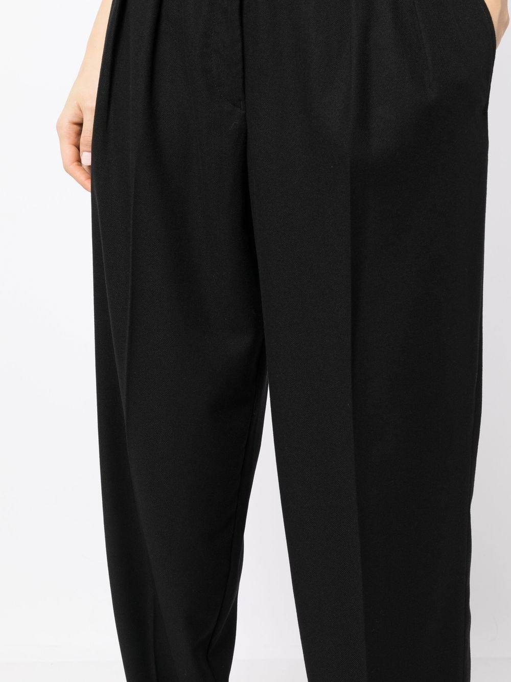 high-waisted straight-leg trousers - 5