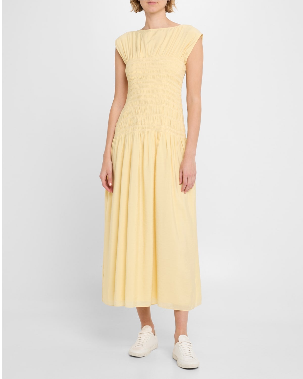Skye Smocked Drop-Waist Dress - 4