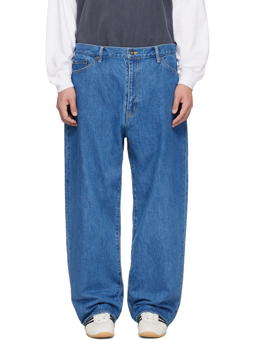 Blue 'Blues' Straight Jeans - 1