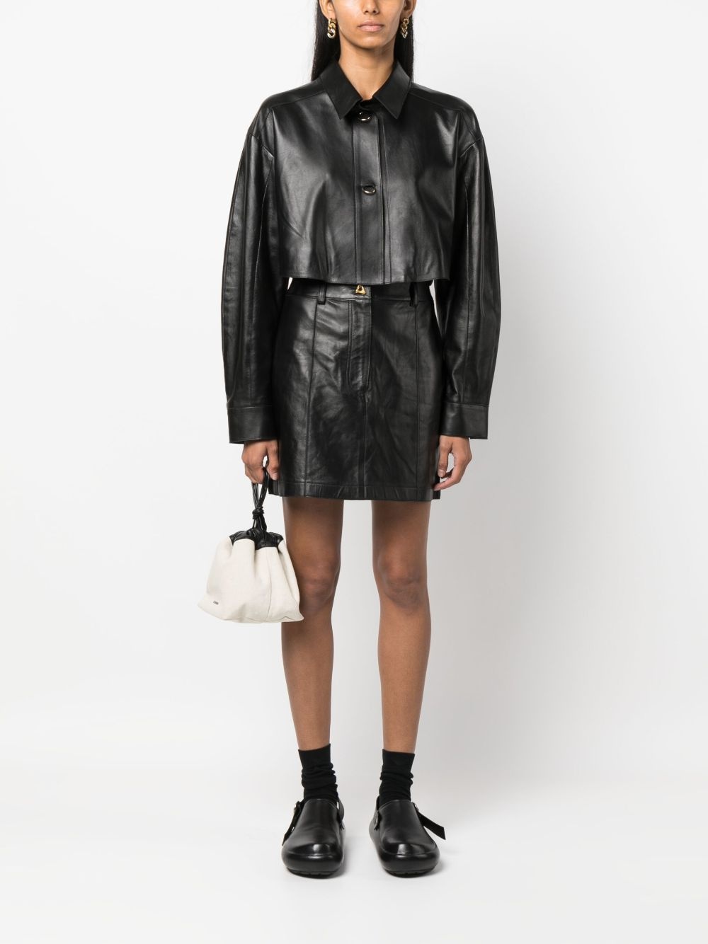Rudens leather miniskirt - 2