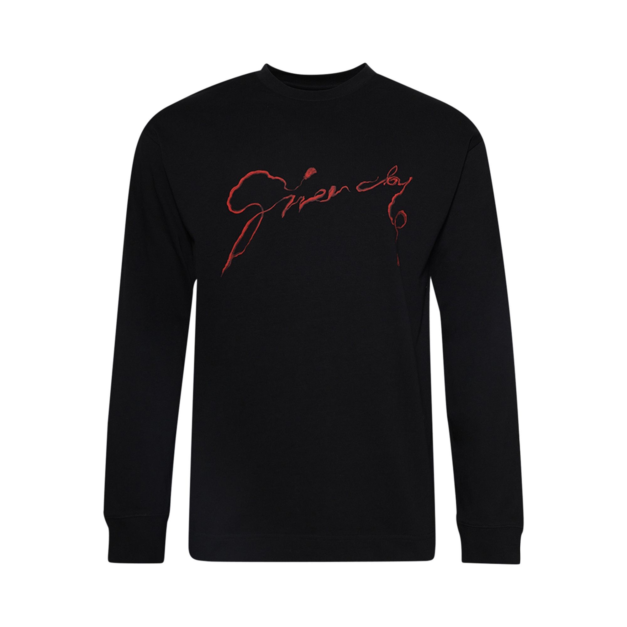 Givenchy Regular Long-Sleeve T-Shirt 'Black' - 1