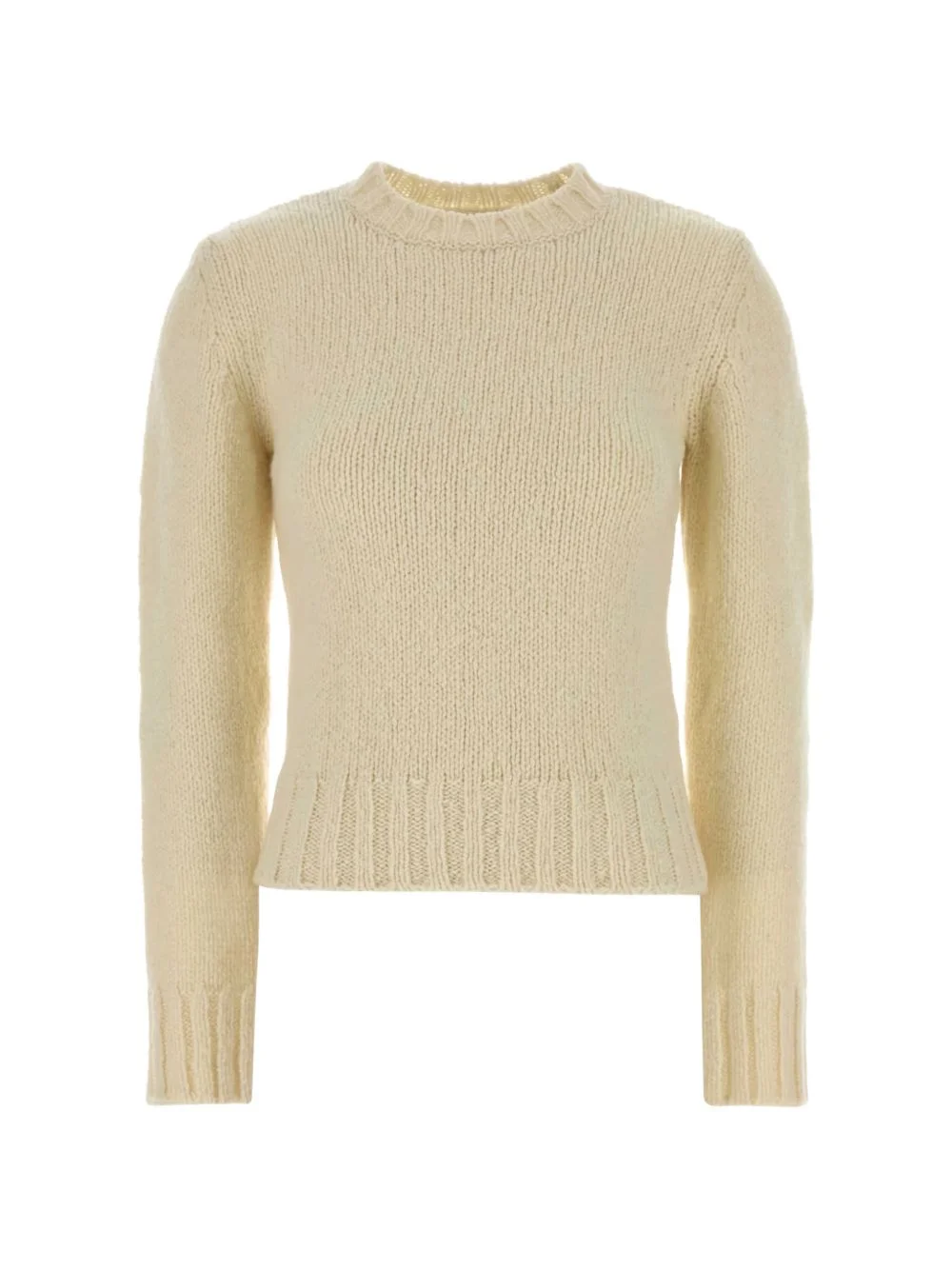 ribbed-hem sweater - 1