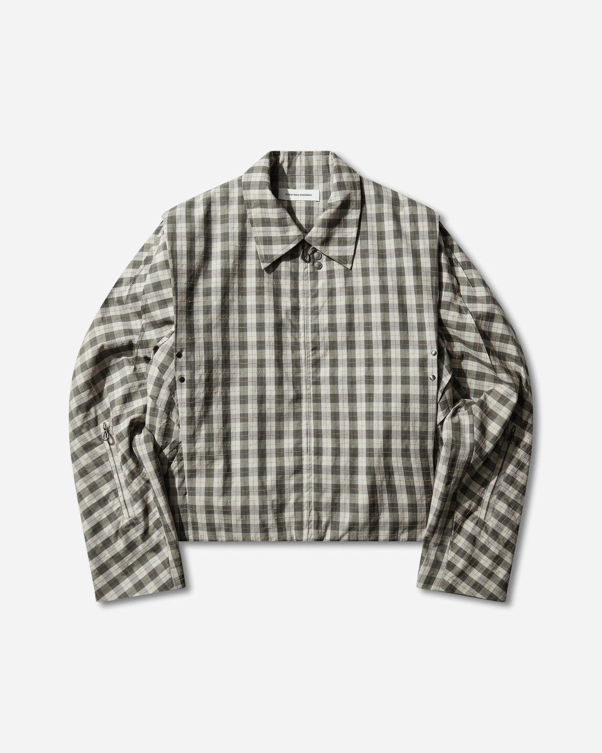 Men's Irimias K-Dart Bomber Oyster Check - 1