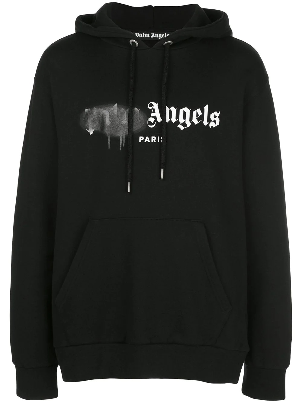 Paris sprayed logo hoodie - 1