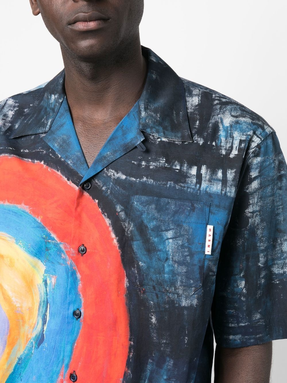 abstract-print cotton shirt - 5