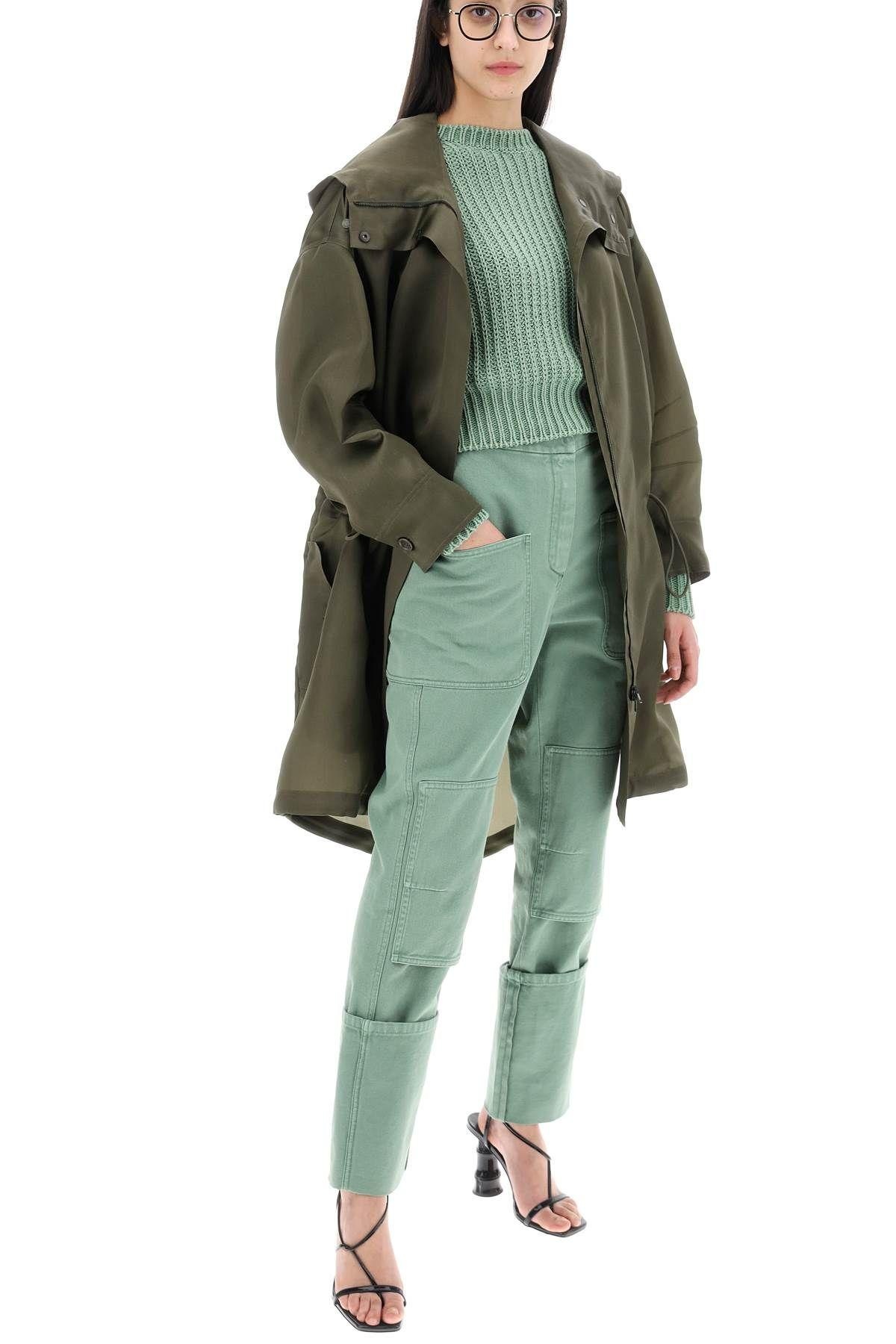 ☆DT☆入手困難☆お洒落Organza Parka/TAMBUTO/MaxMara Max Mara Tambuto Silk Organza Oversize Parka | Balardi