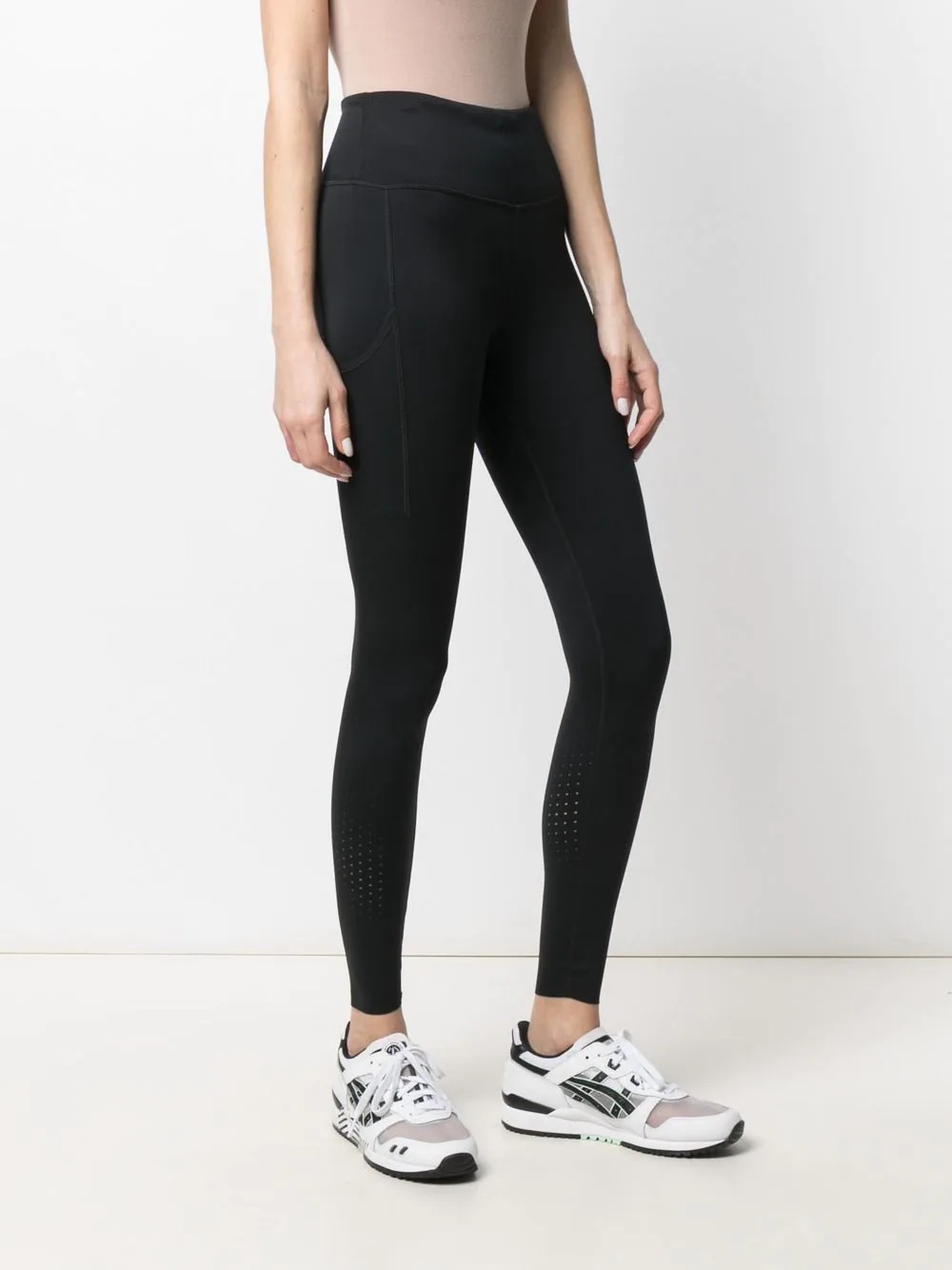 Swoosh-print stretch-fit leggings - 3