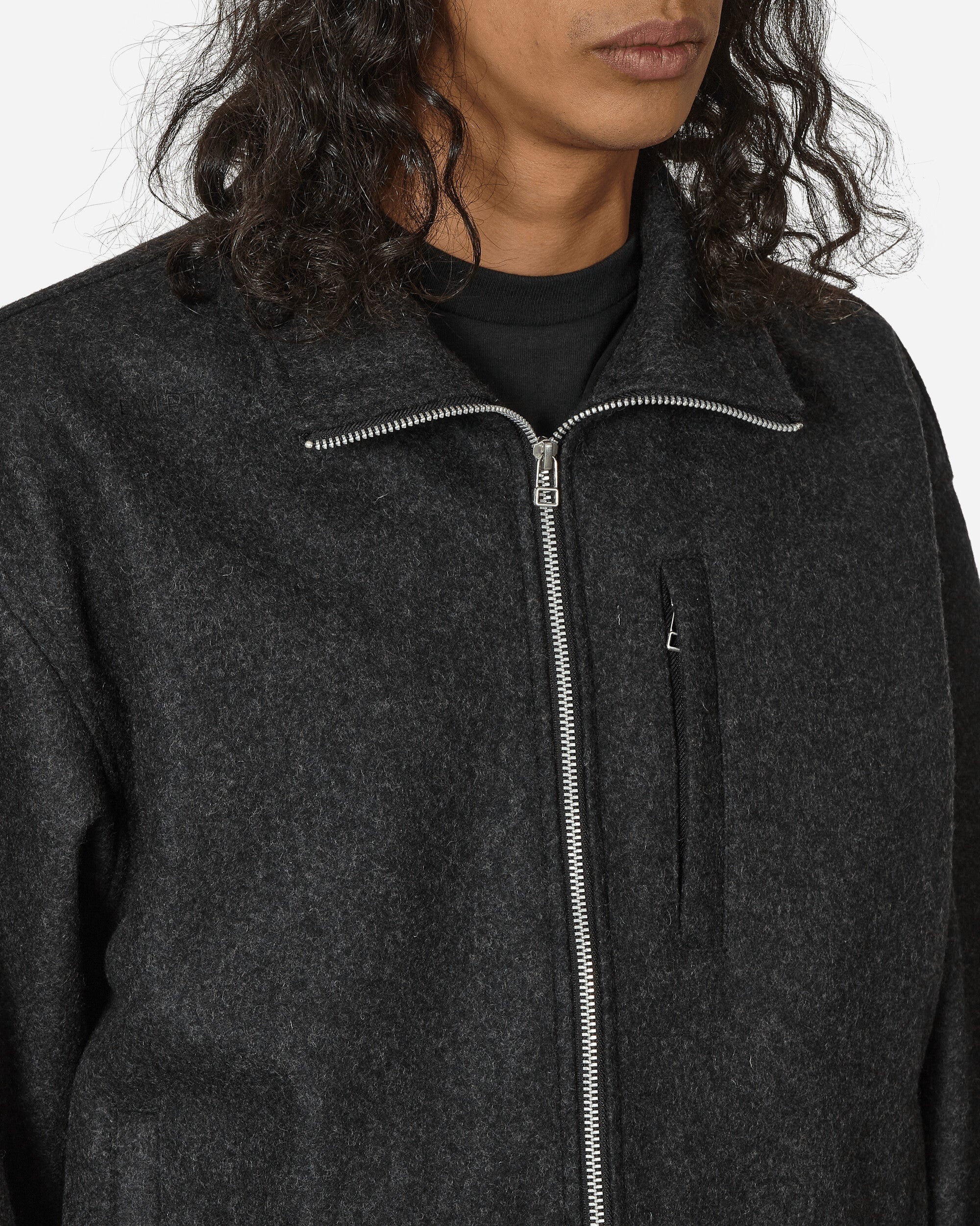 Reflect Wool Zip Jacket Charcoal - 5