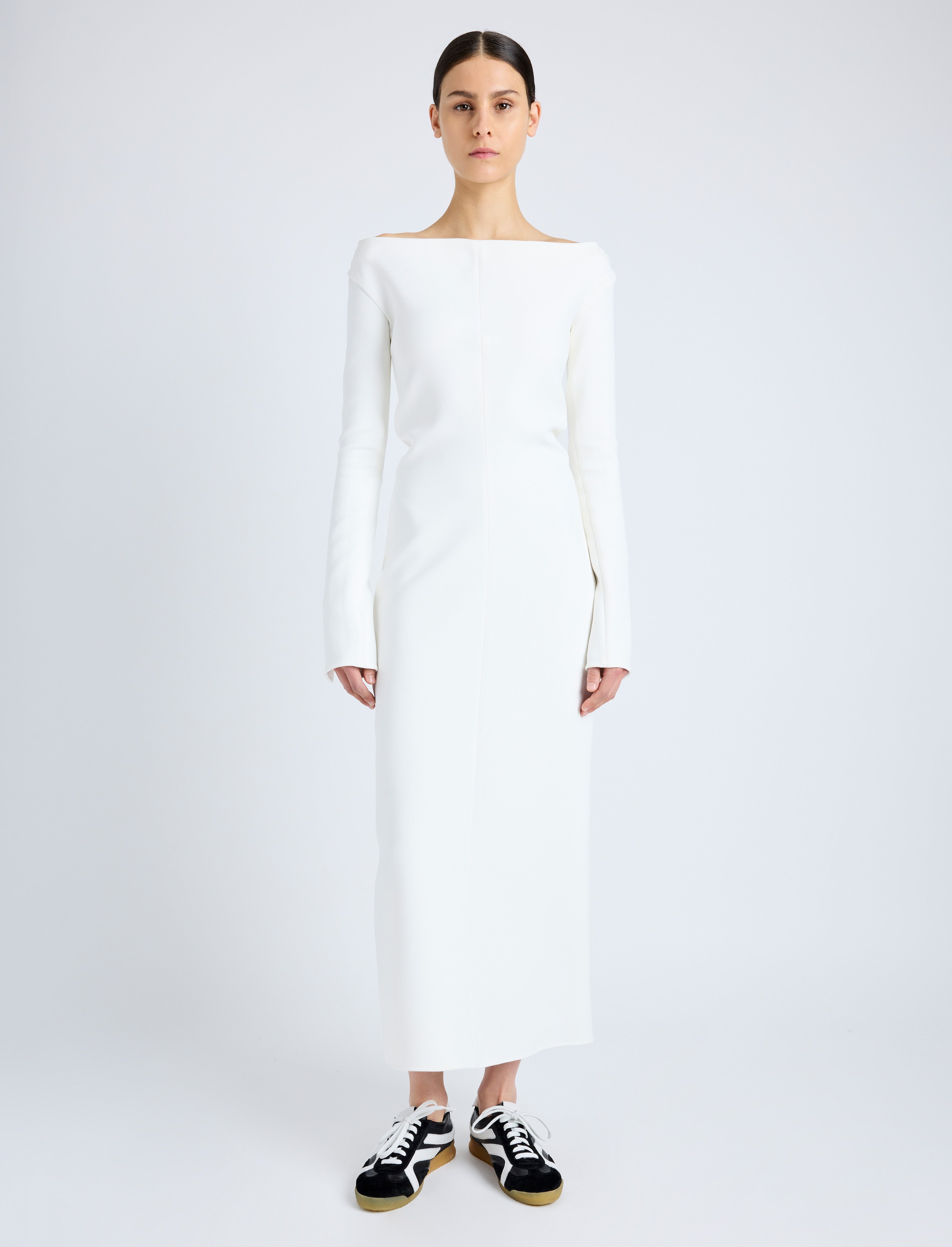 Yara Dress In Bi-Stretch Suiting - 6