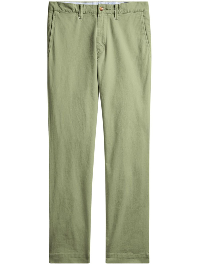 slim-cut twill trousers 1
