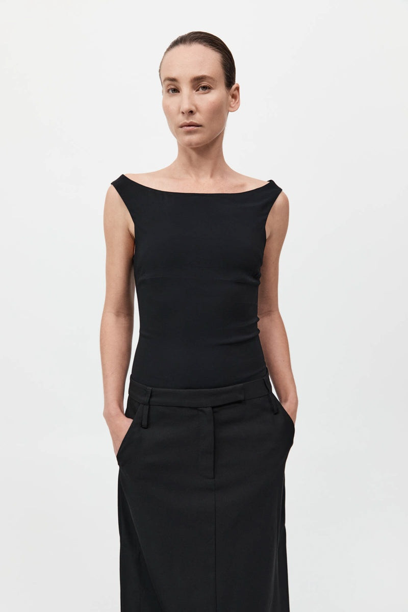 Slim Bateau Top - Black 2