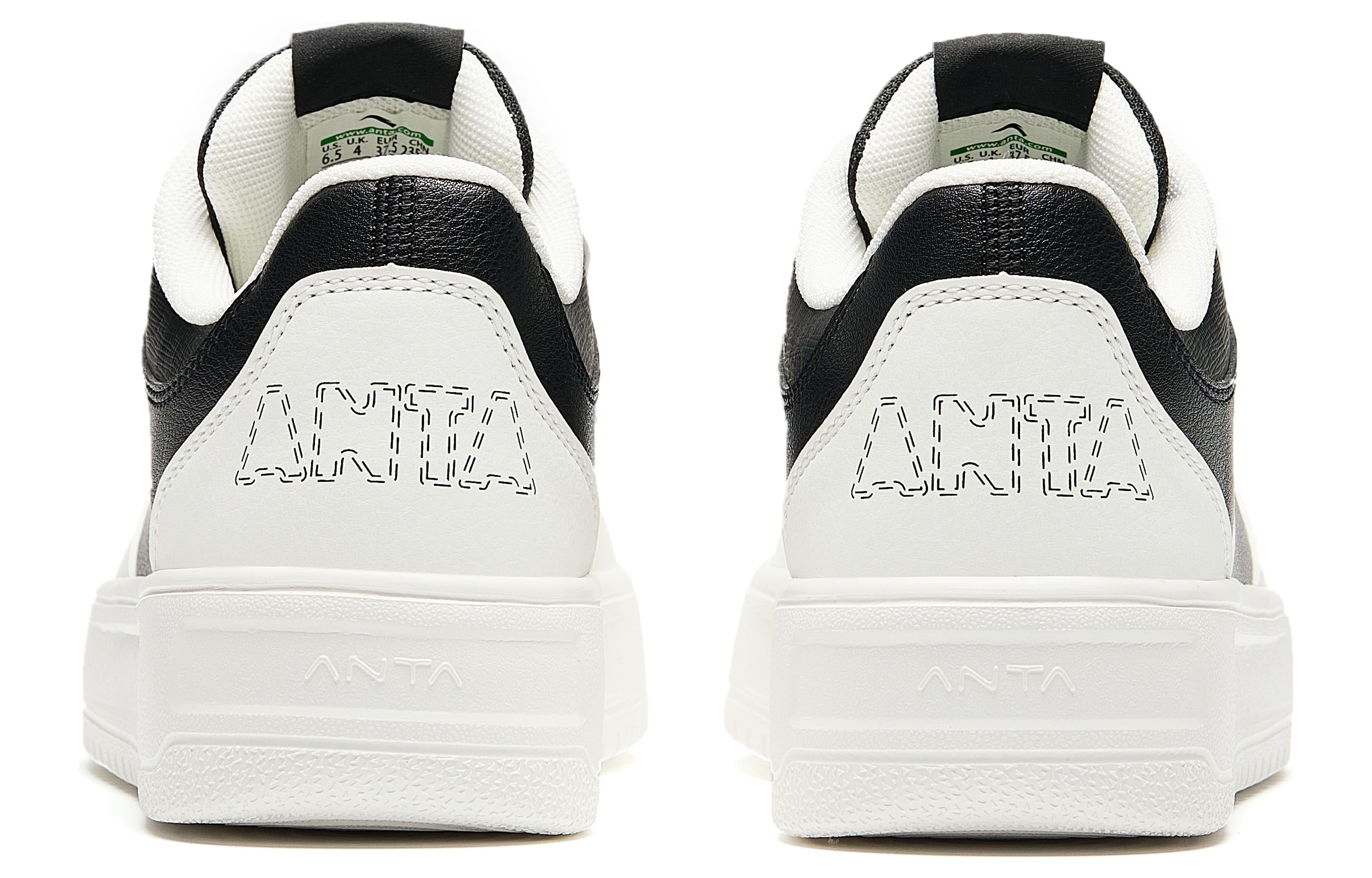 (WMNS) ANTA Skateboarding Series Sneakers 'White Black' 922418001Q-3 - 5