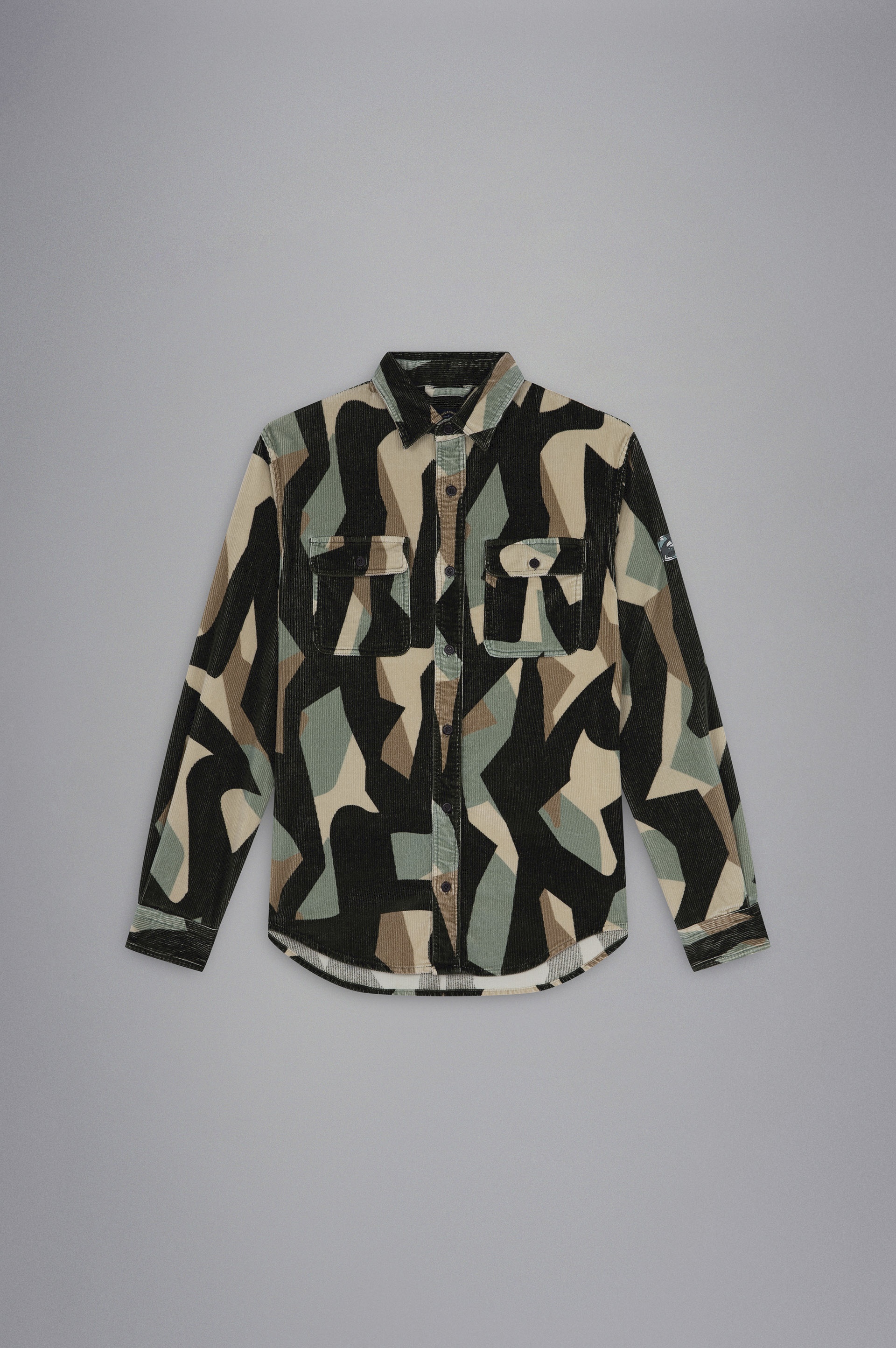 SHARKDAZZLE GARMENT DYED OVERSHIRT - 1
