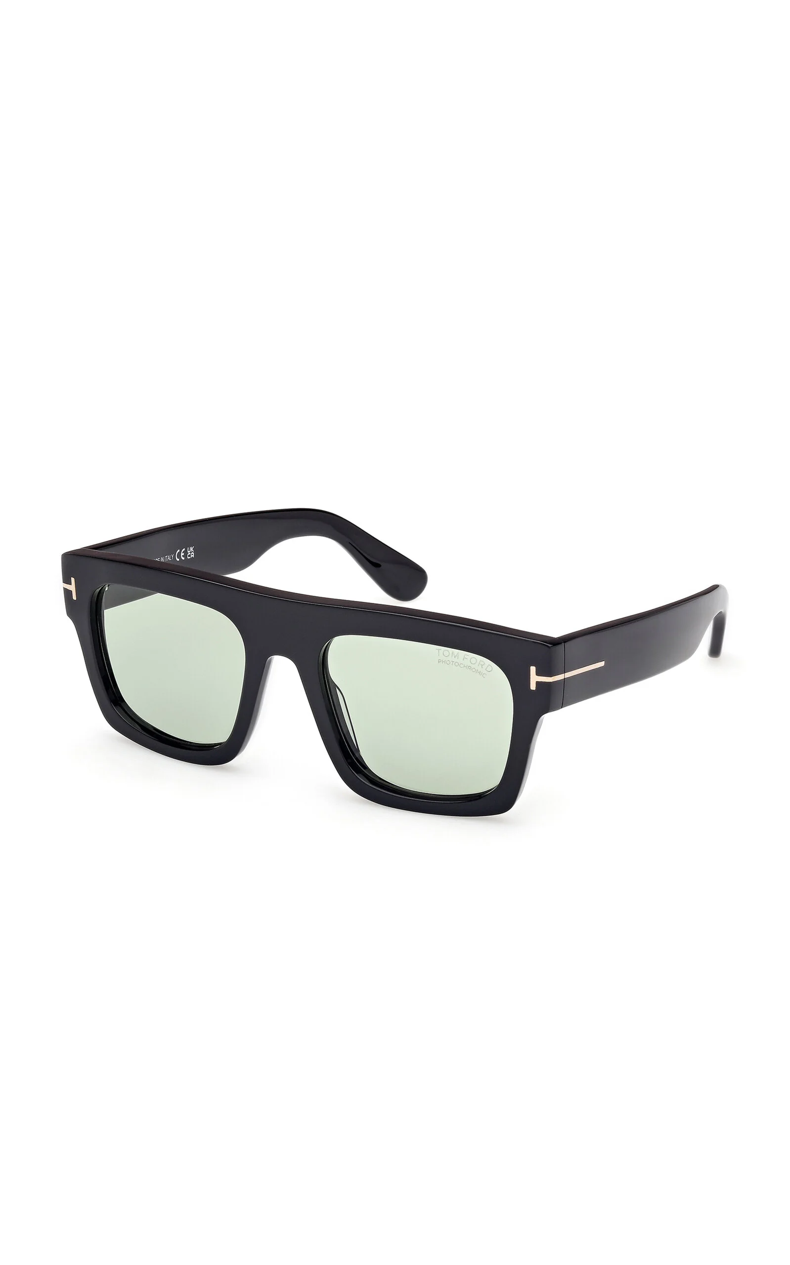 Fausto Square-Frame Acetate Sunglasses black - 1