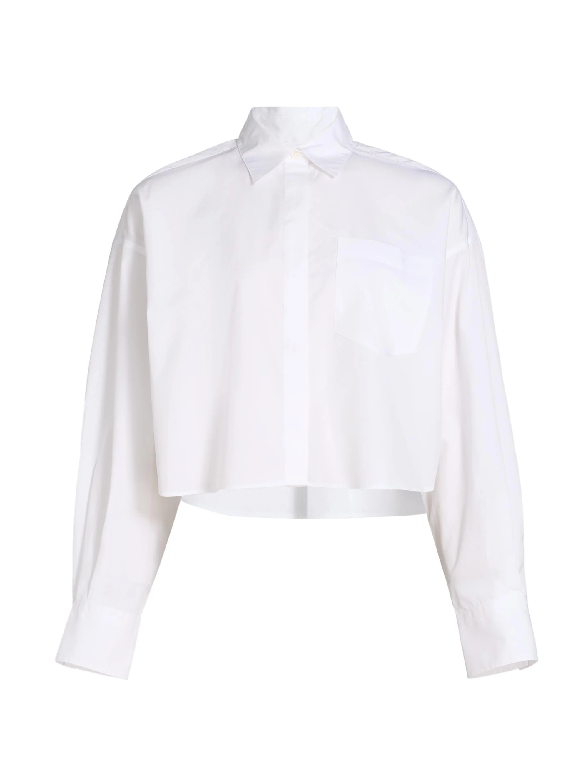 Women's Marin Cropped Shirt - White - 1