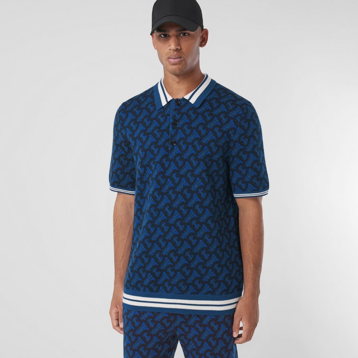 Monogram Wool Jacquard Polo Shirt - 6