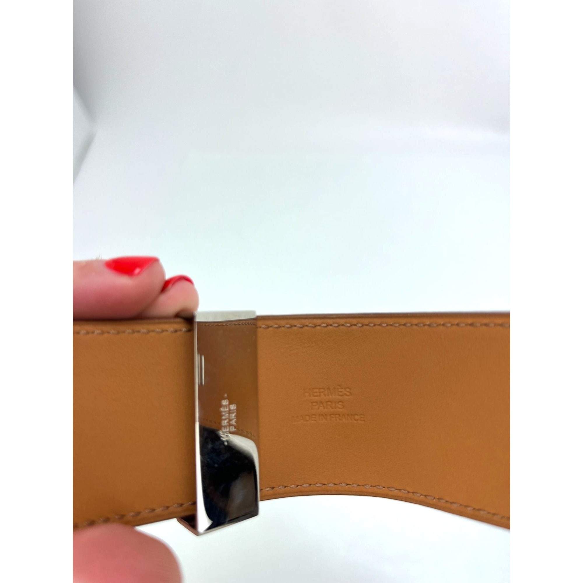 Hermes Leather COLLIER DE CHIEN CDC Rose Jaipur Epsom Bracelet - 4