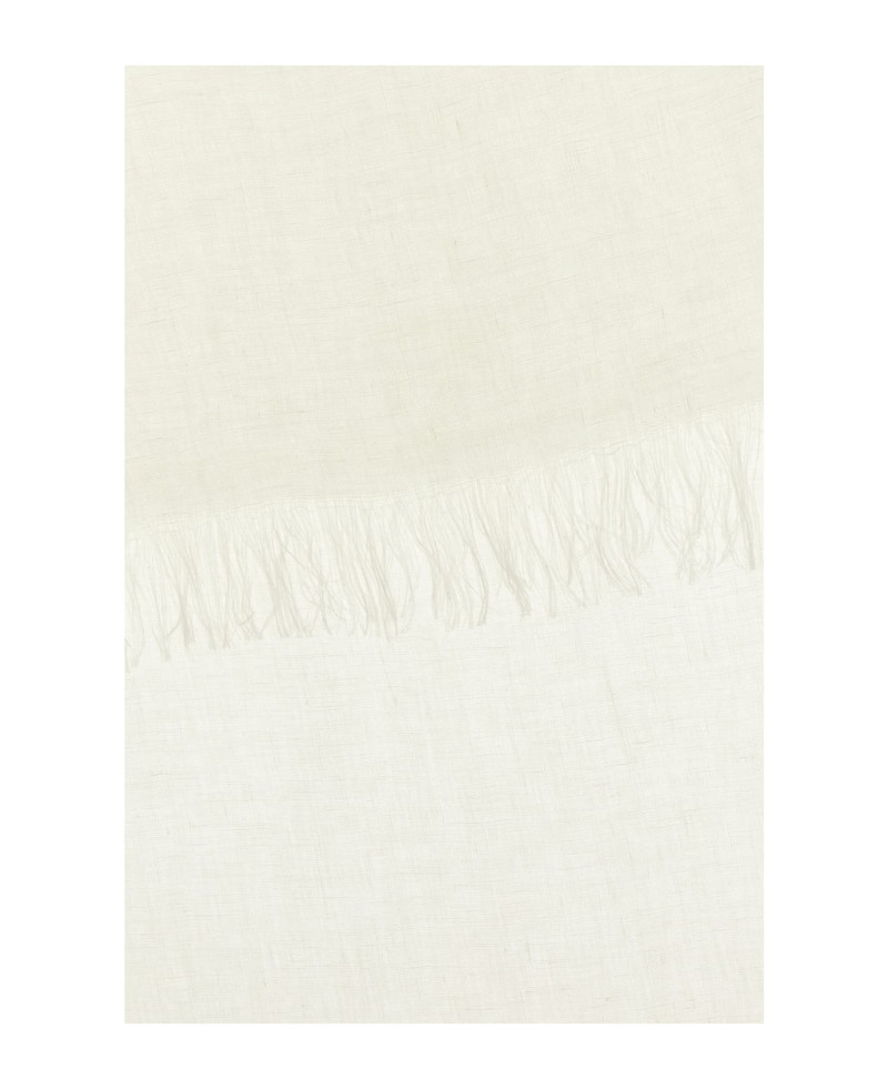 Max Mara Ivory Linen Alfredo Scarf outlook