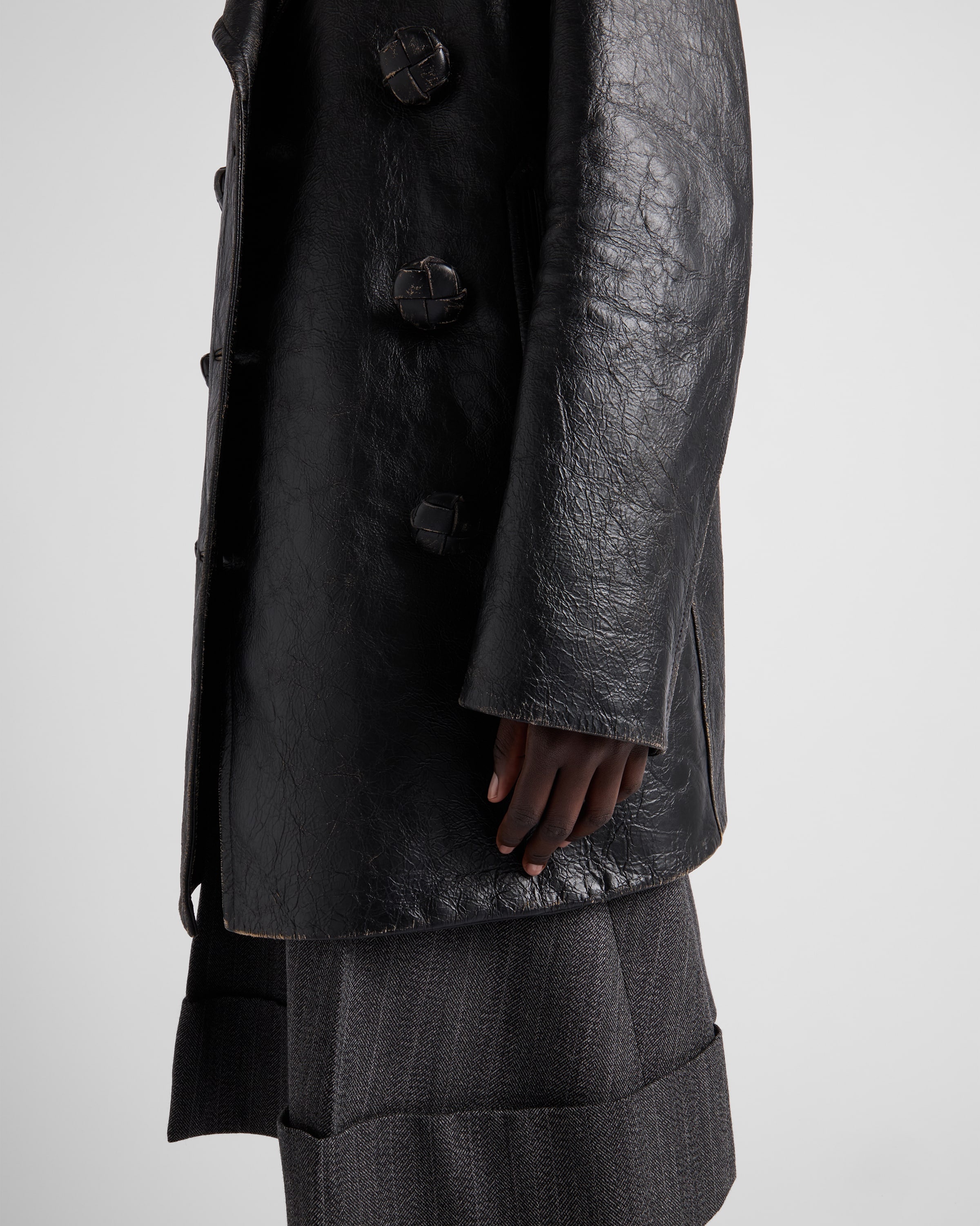 Leather coat - 3
