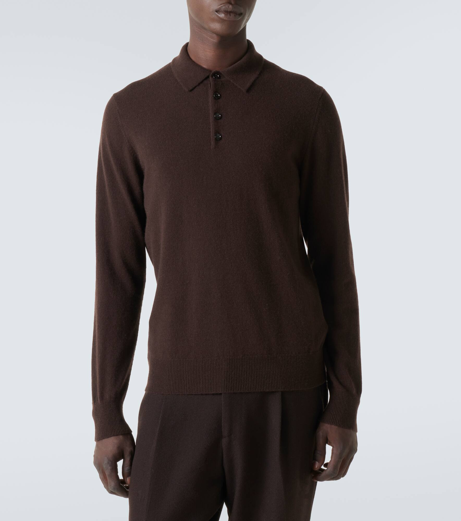 Cashmere polo sweater - 3