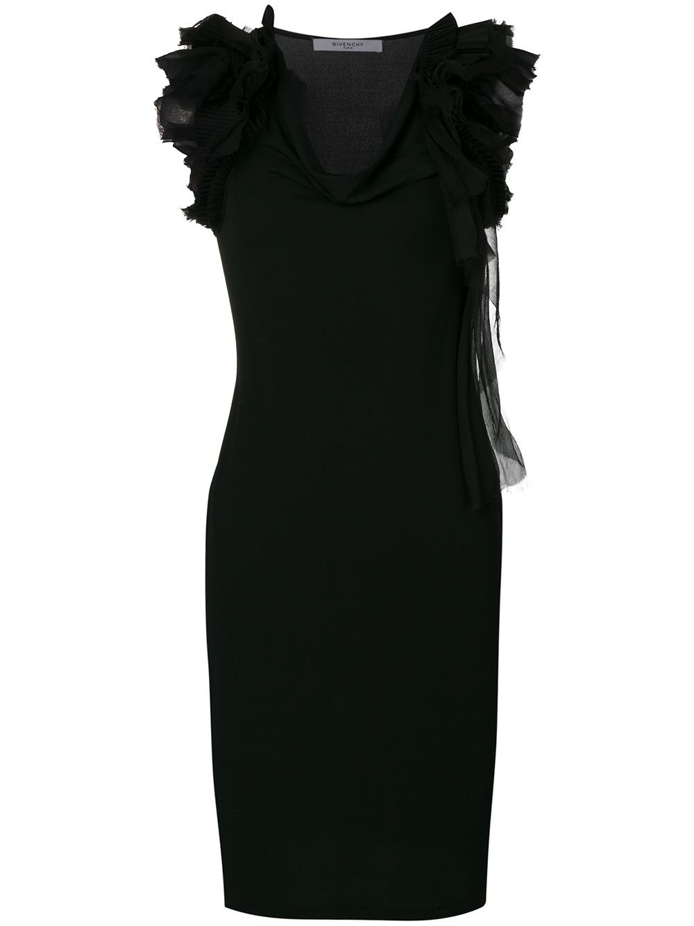 ruffle strap shift dress - 1