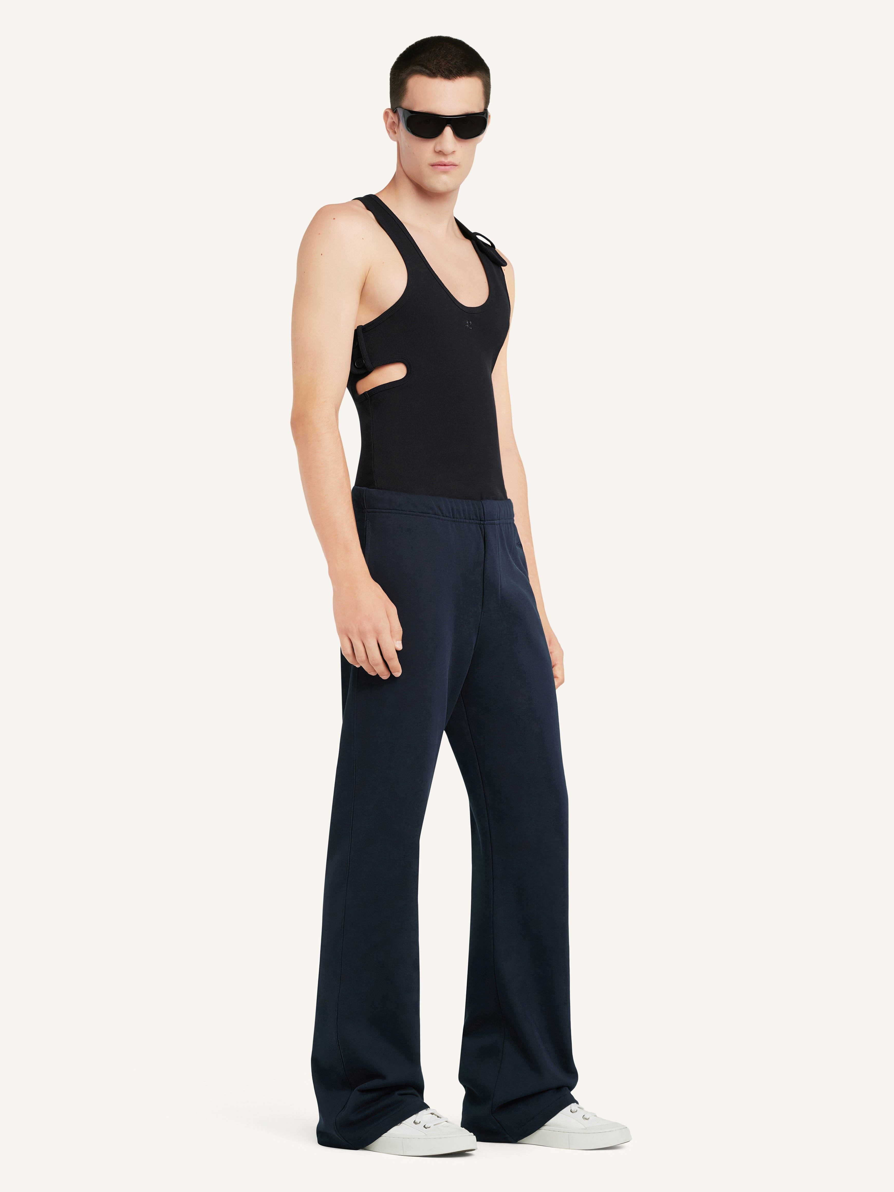 EMBROIDERED FLEECE PANTS - 3