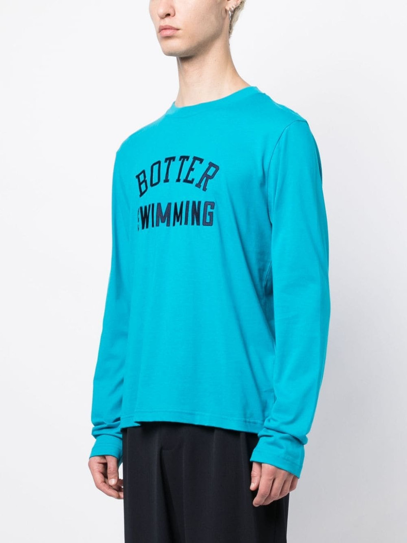 logo-embroidered organic cotton T-shirt 3