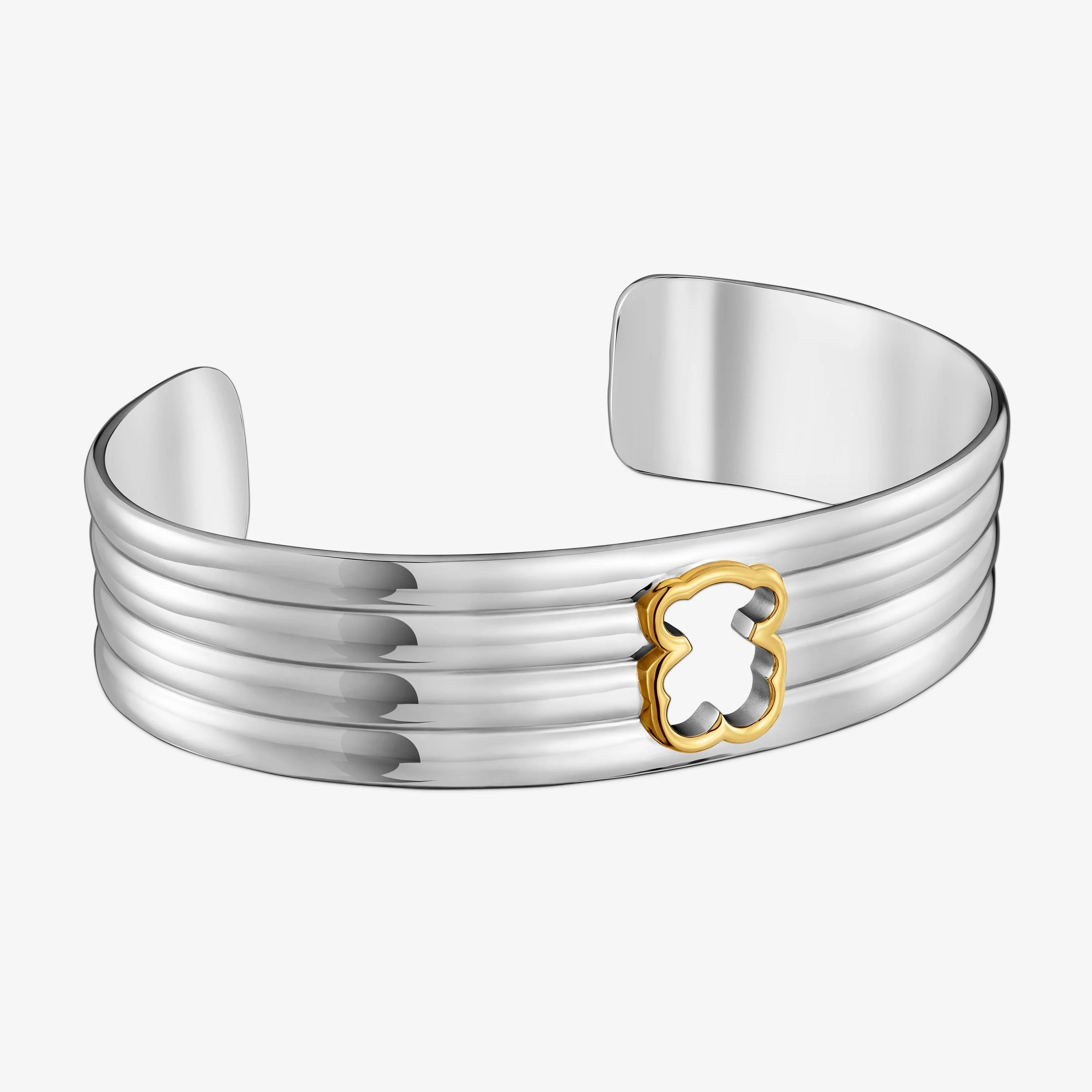 16-mm steel Bangle with two-tone bear TOUS Galia - 1