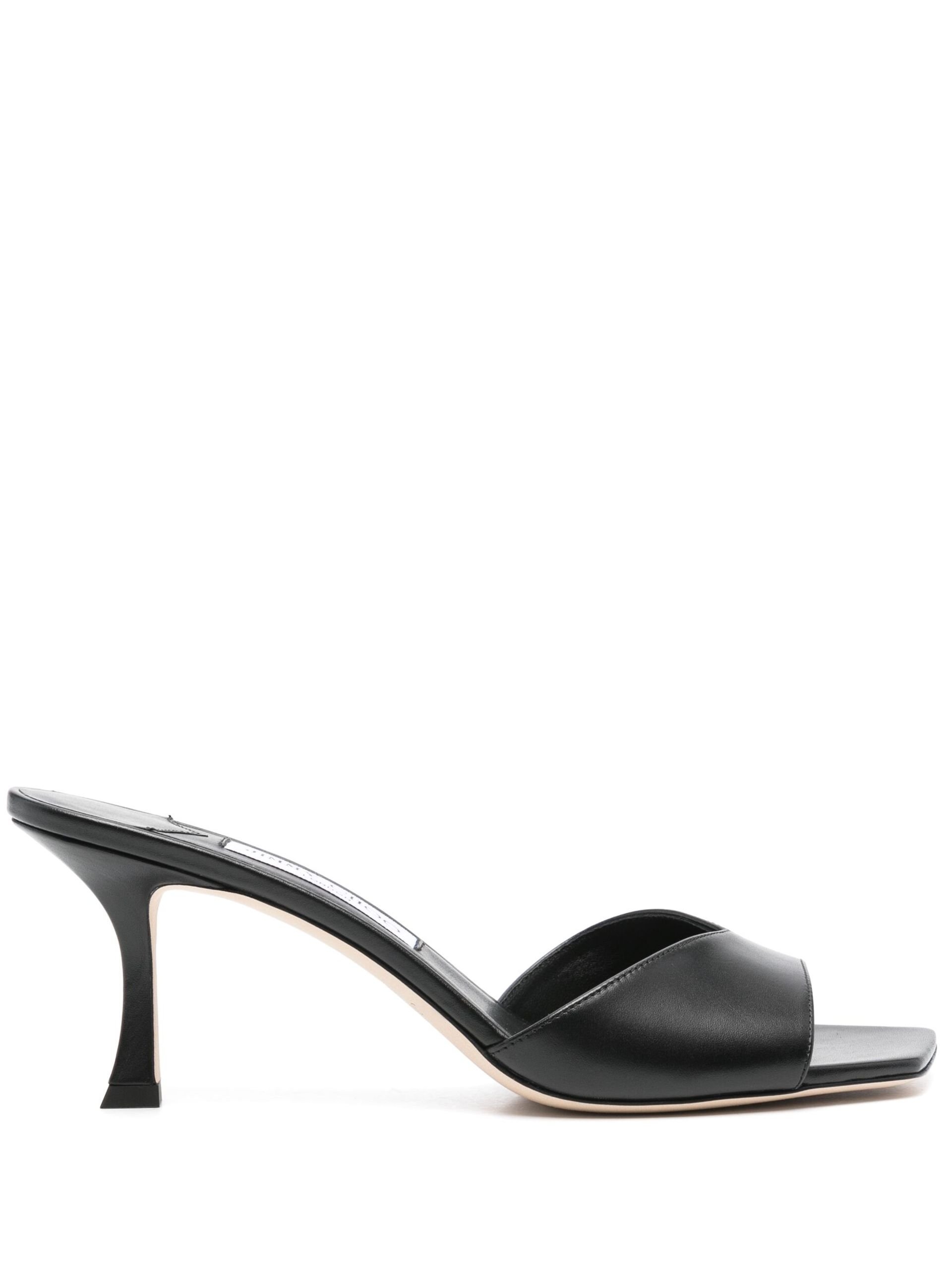 Black Skye 70 Leather Mules - 1