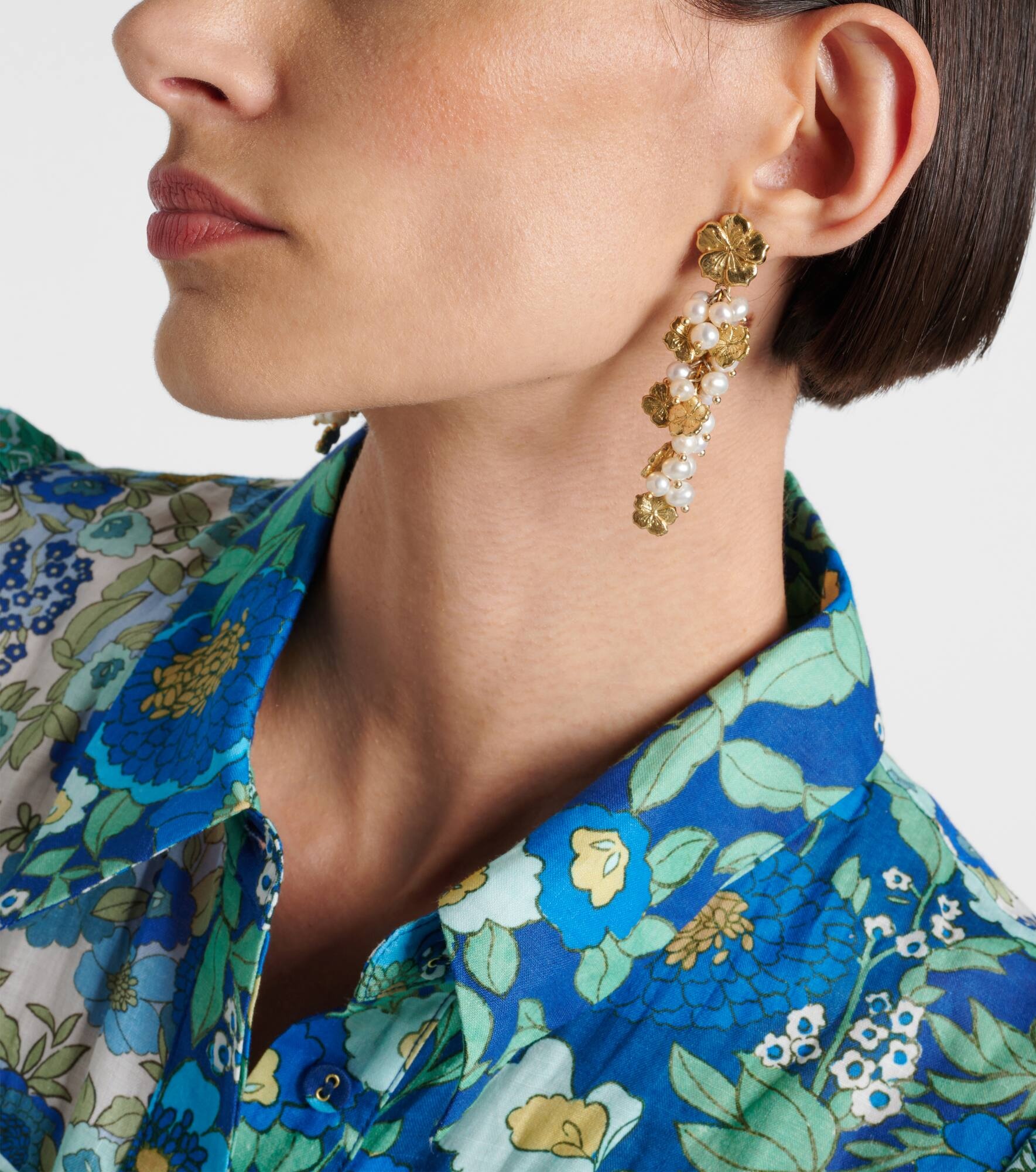 Team Spirit gold-plated earrings - 3