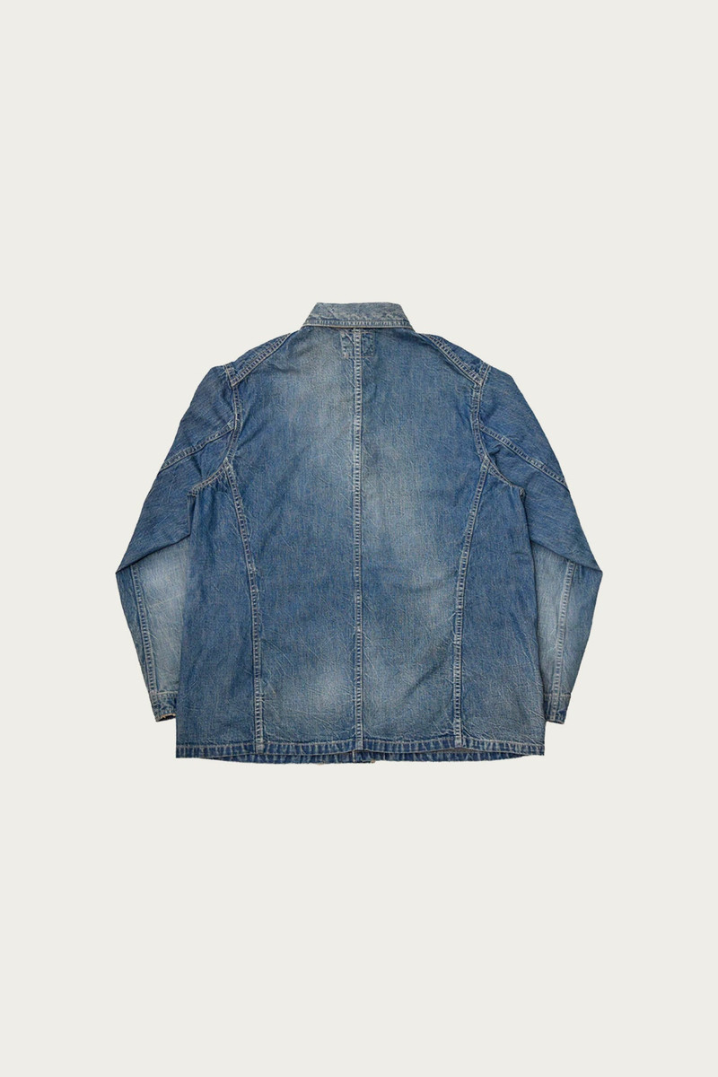 FULLCOUNT Denim Chore Jacket Hand Wash - Indigo Blue outlook