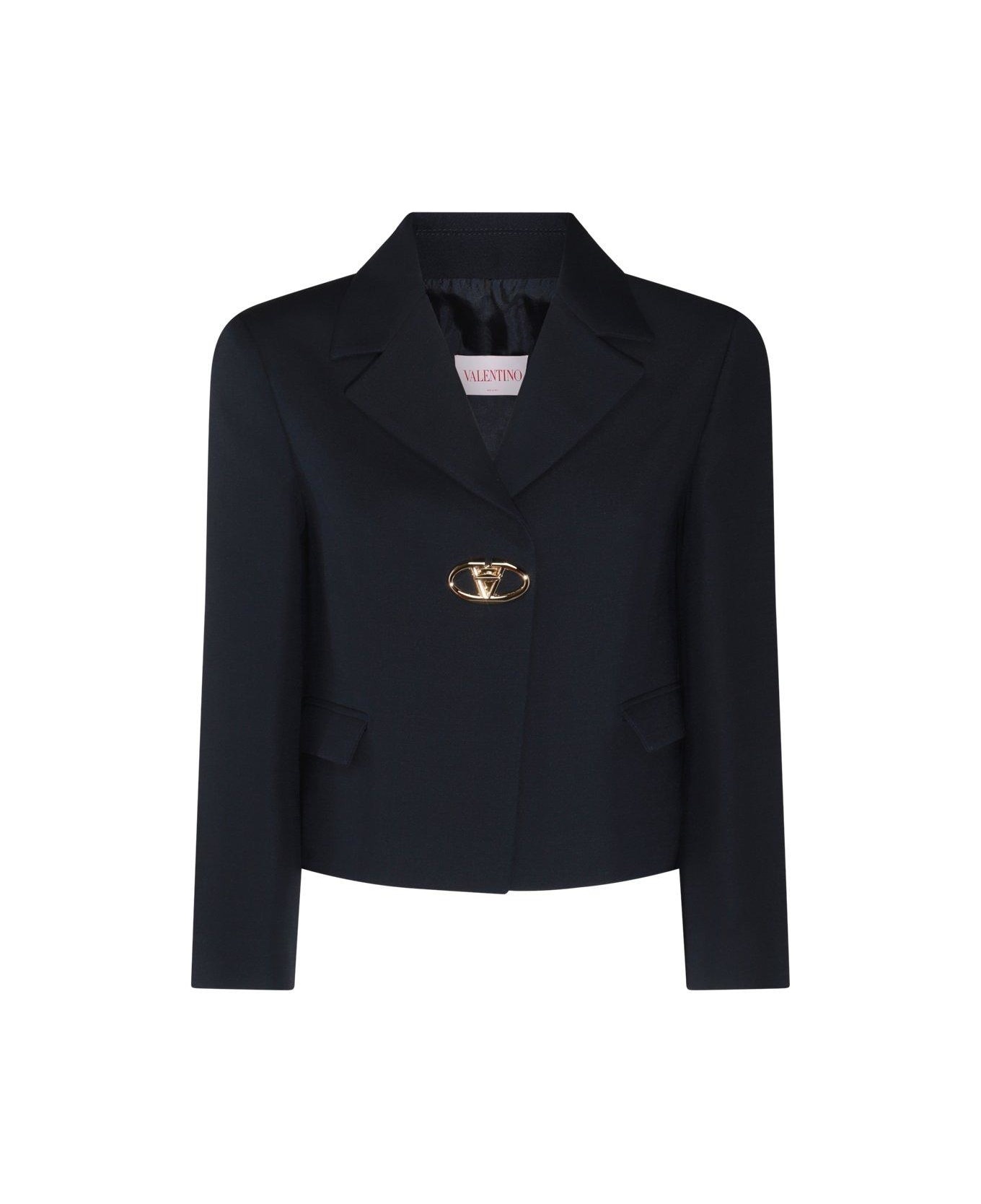 Valentino Logo Plaque Long-sleeved Jacket - 1