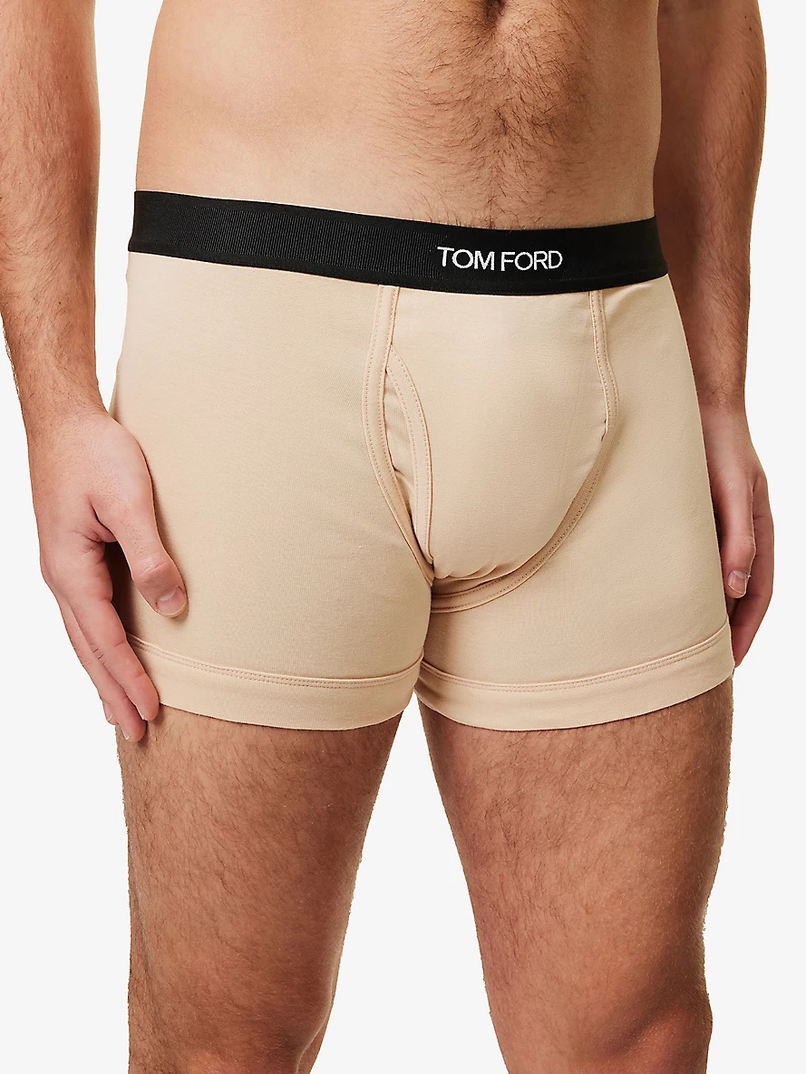 Logo-embroidered cotton-blend jersey boxers - 4