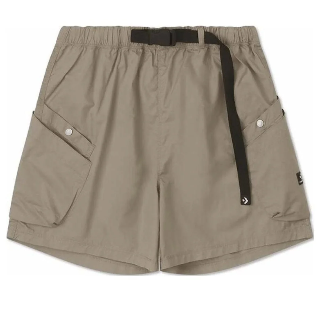 (WMNS) Converse Woven Utility Shorts 'Olive Green' 10026395-A06 - 1
