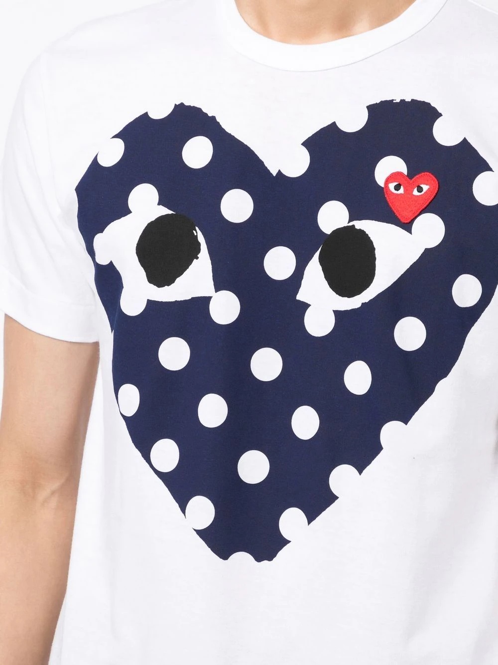 heart print T-shirt - 10