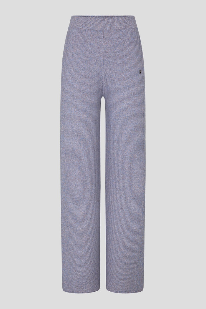 Marena Knitted pants in Lilac/Blue melange - 1