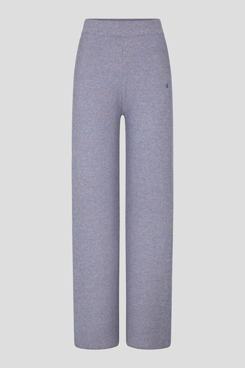 Marena Knitted pants in Lilac/Blue melange 1