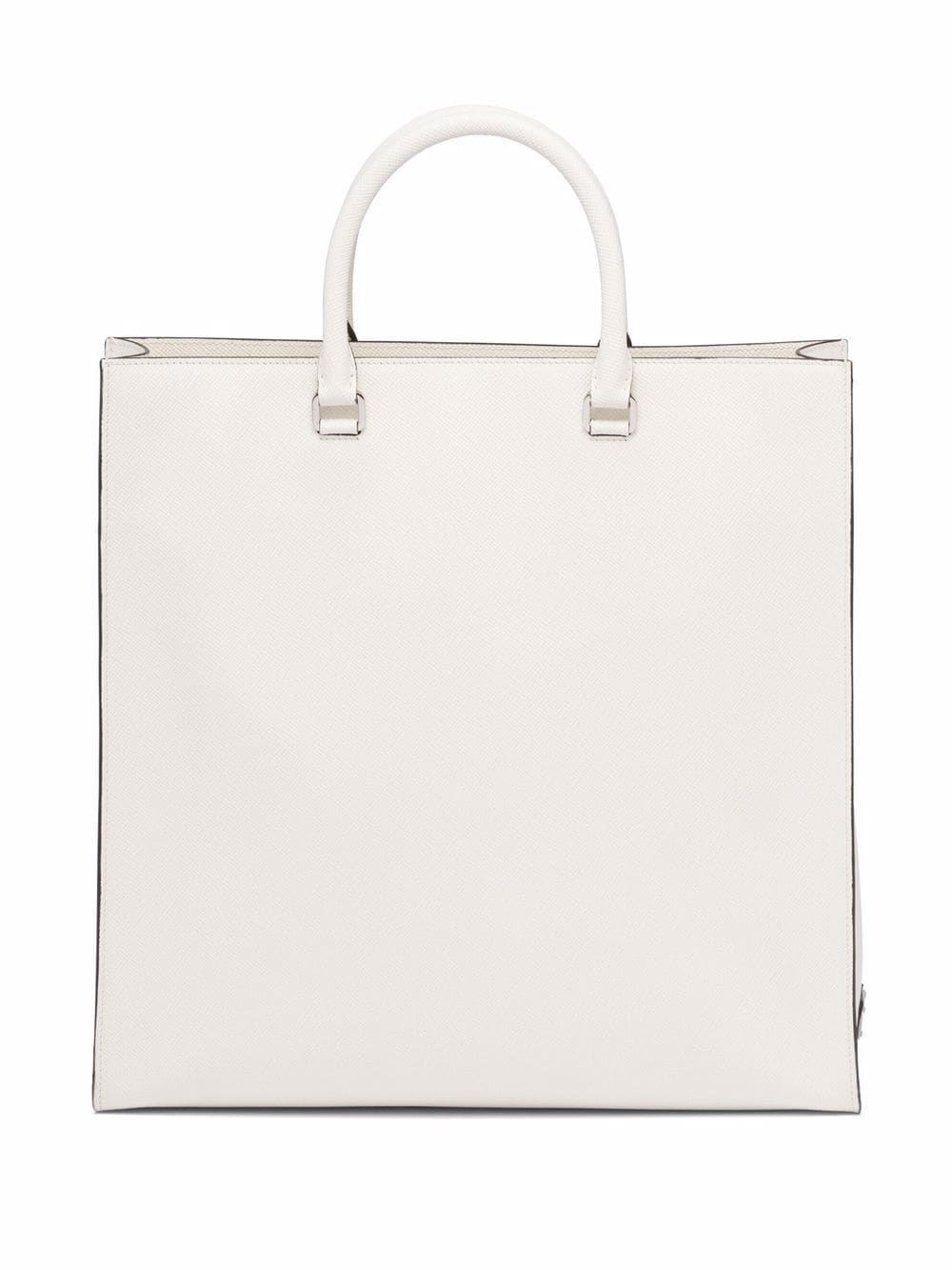 logo-embossed Saffiano leather tote - 3