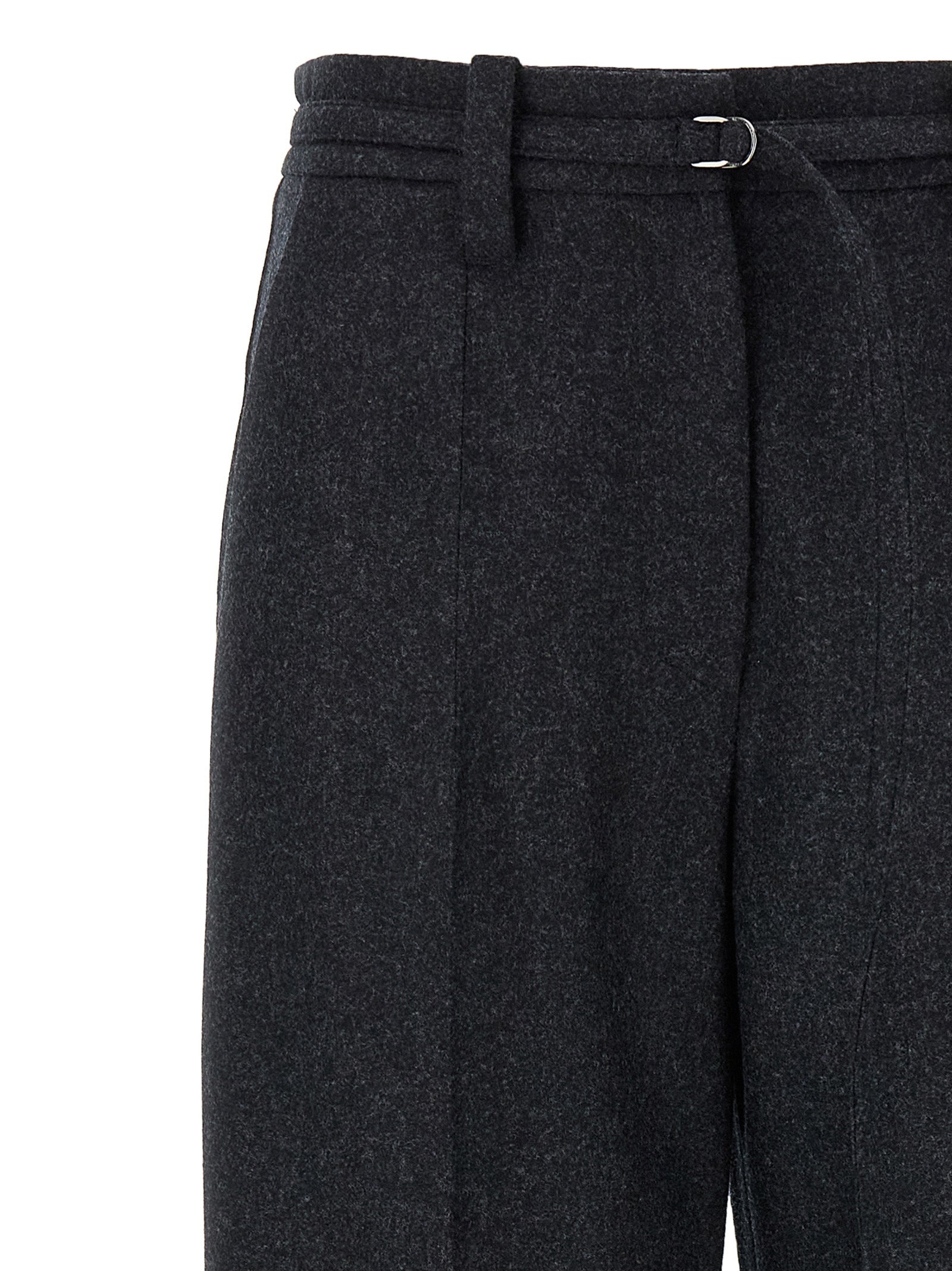 Straight Crop Pants Gray - 3