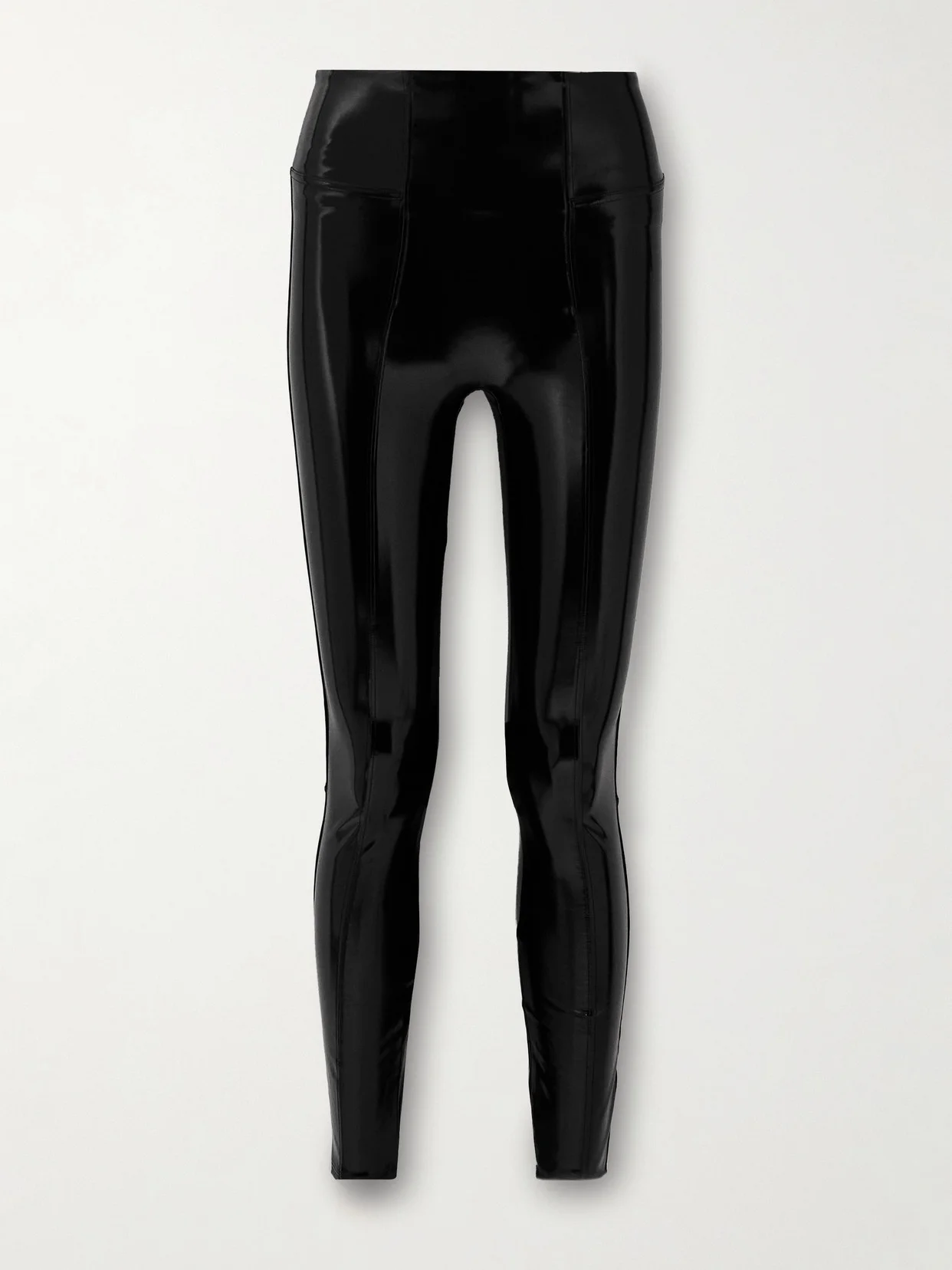 Patent Leather-like Leggings - 1