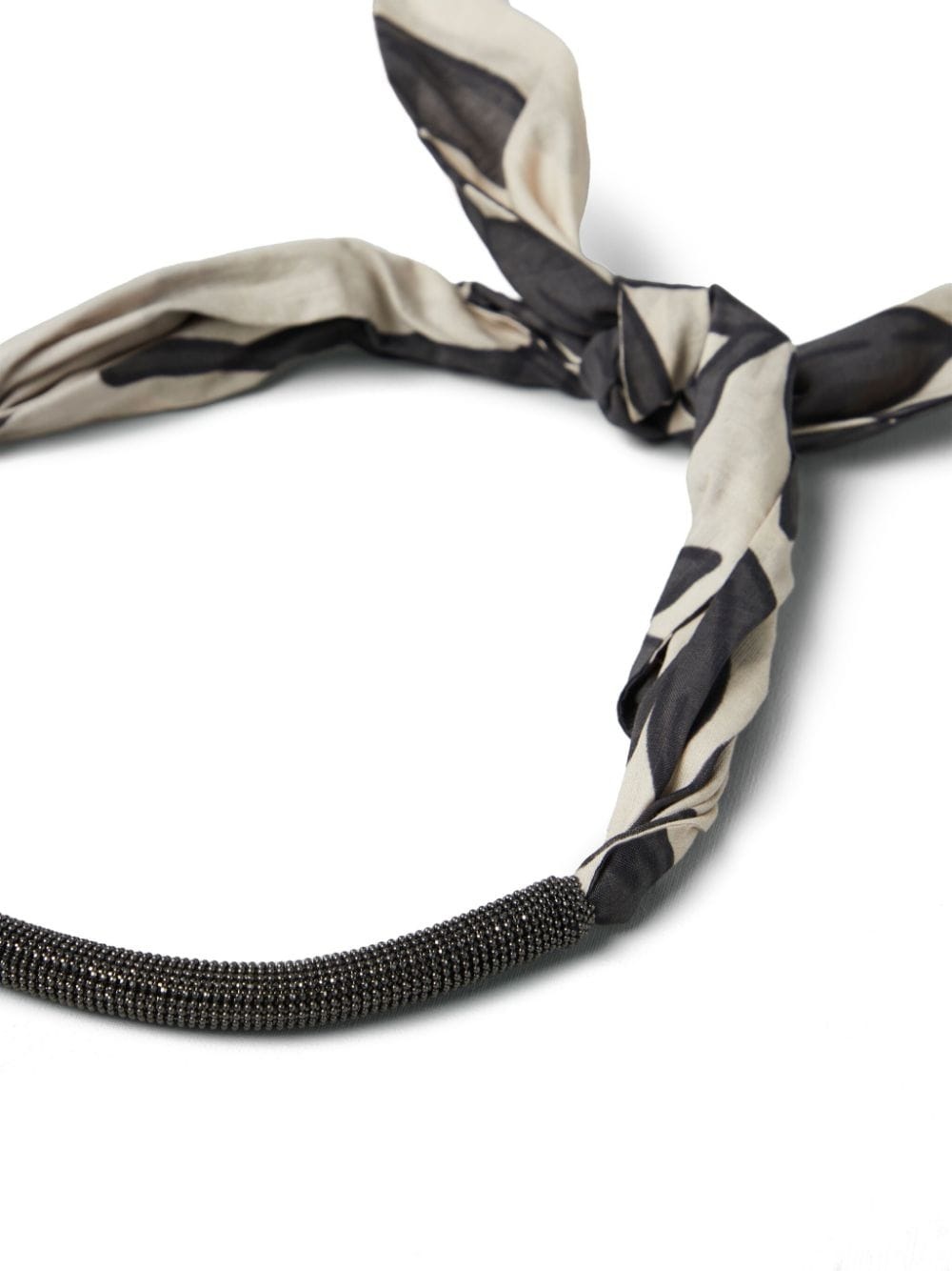 Monili-detail knot necklace - 3