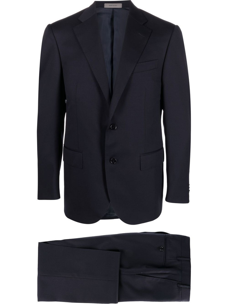 single-breasted virgin-wool suit 1