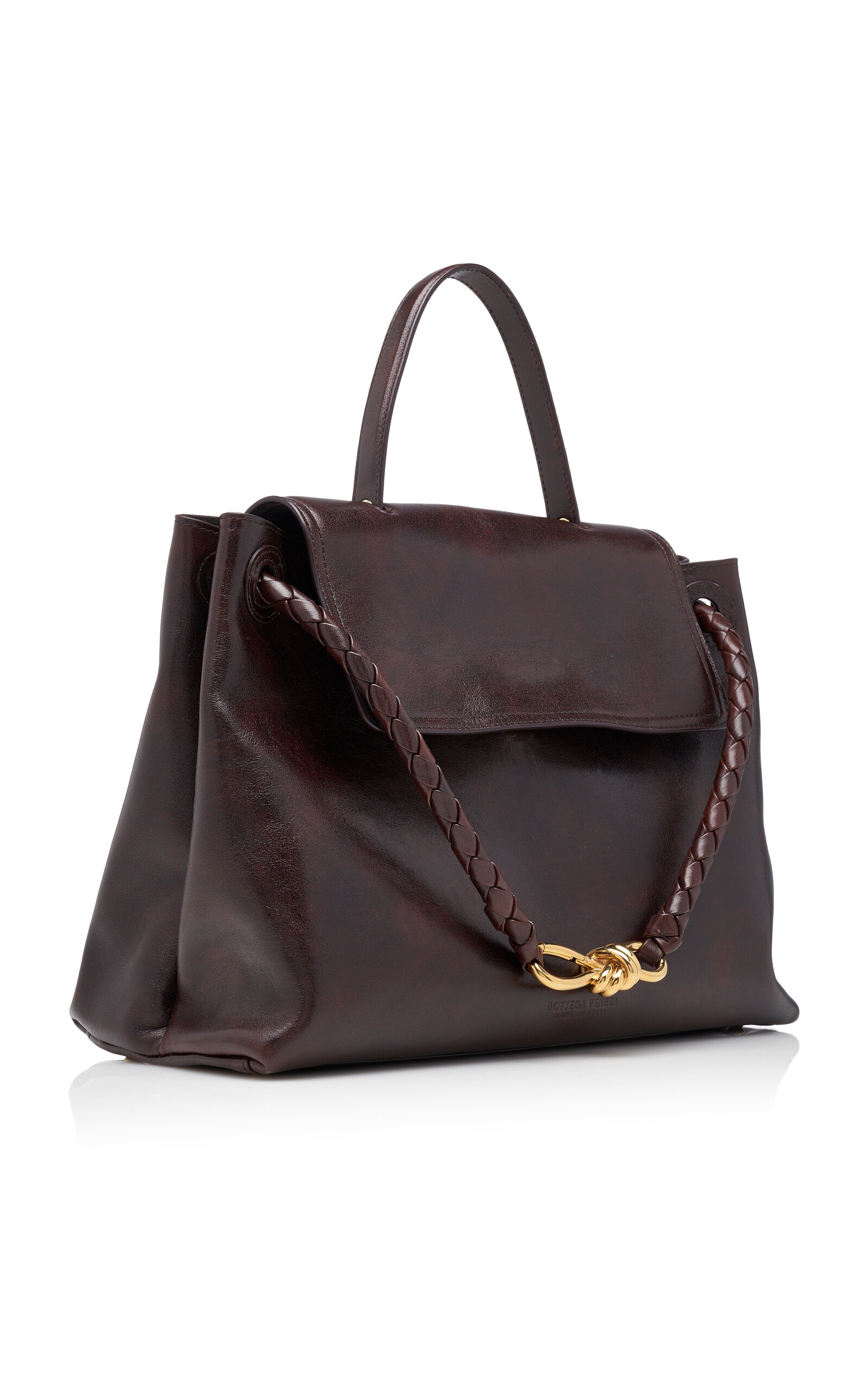 Ciao Ciao Distressed Leather Top Handle Bag brown - 4