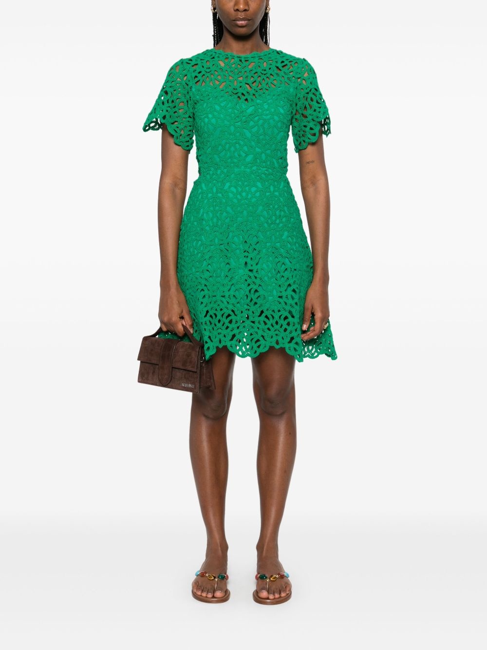 crochet mini dress - 2