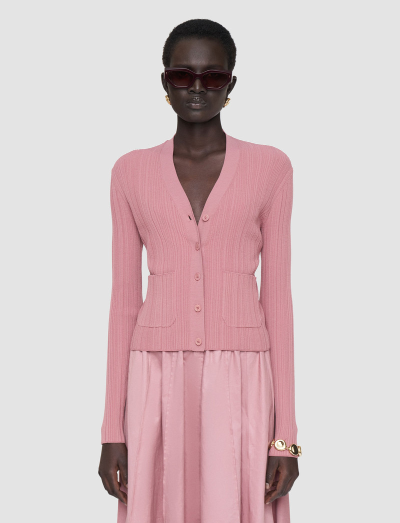 JOSEPH Sinai Plissé Knit Cardigan outlook