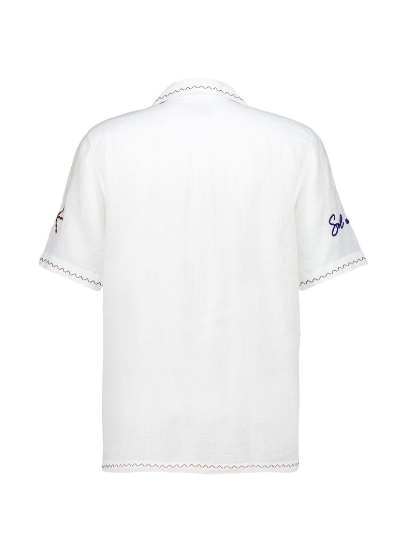 FRESCOBOL CARIOCA Alves embroidered linen shirt outlook